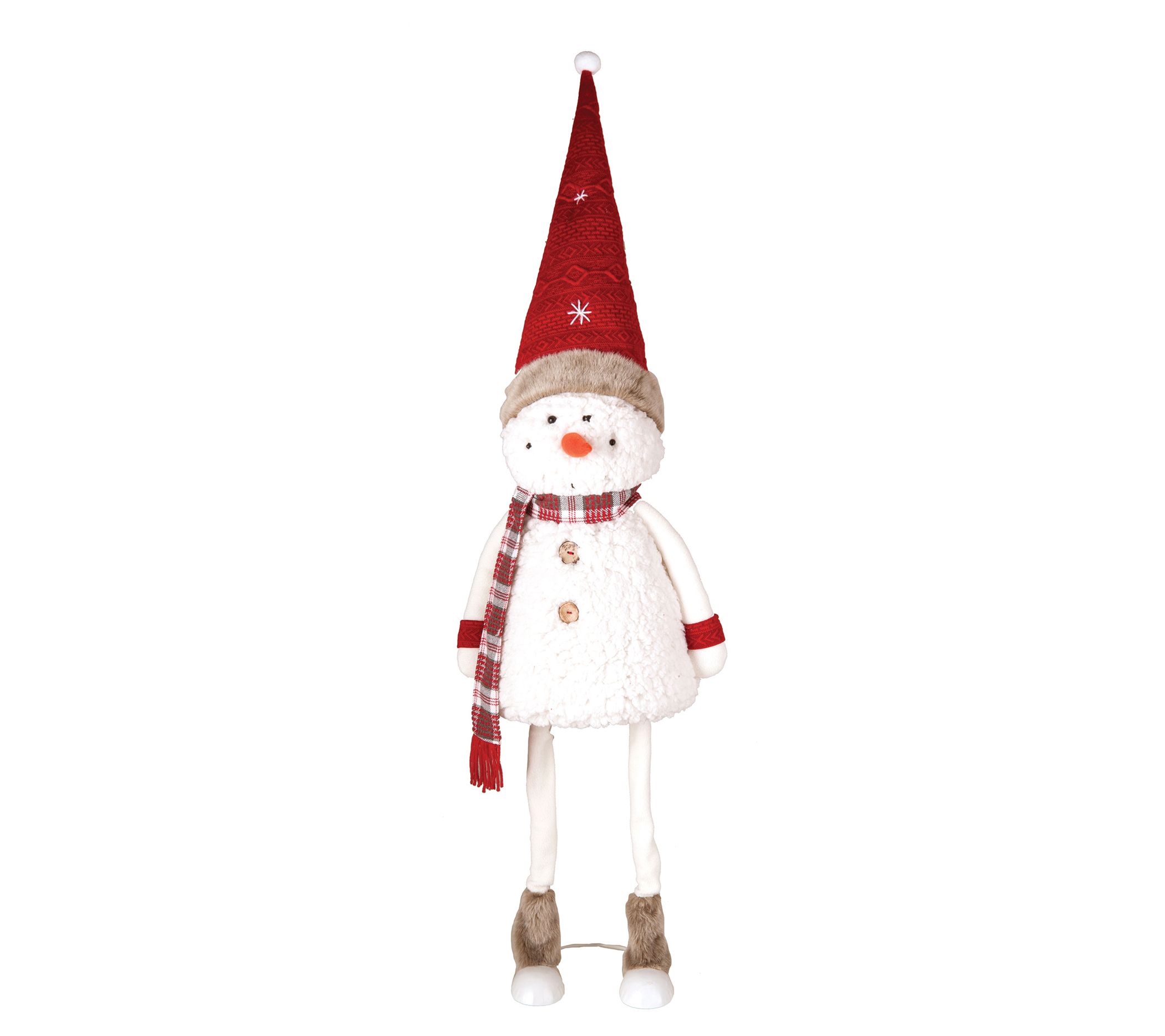 C&F Home Plush Bobble Snowman Figurine