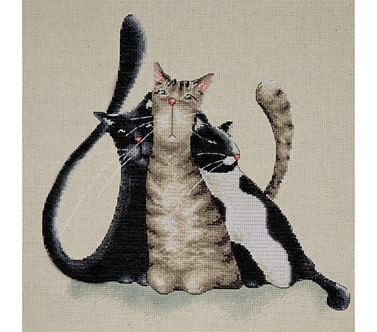Design Works Kitty Trio Counted Cross Stitch Kit