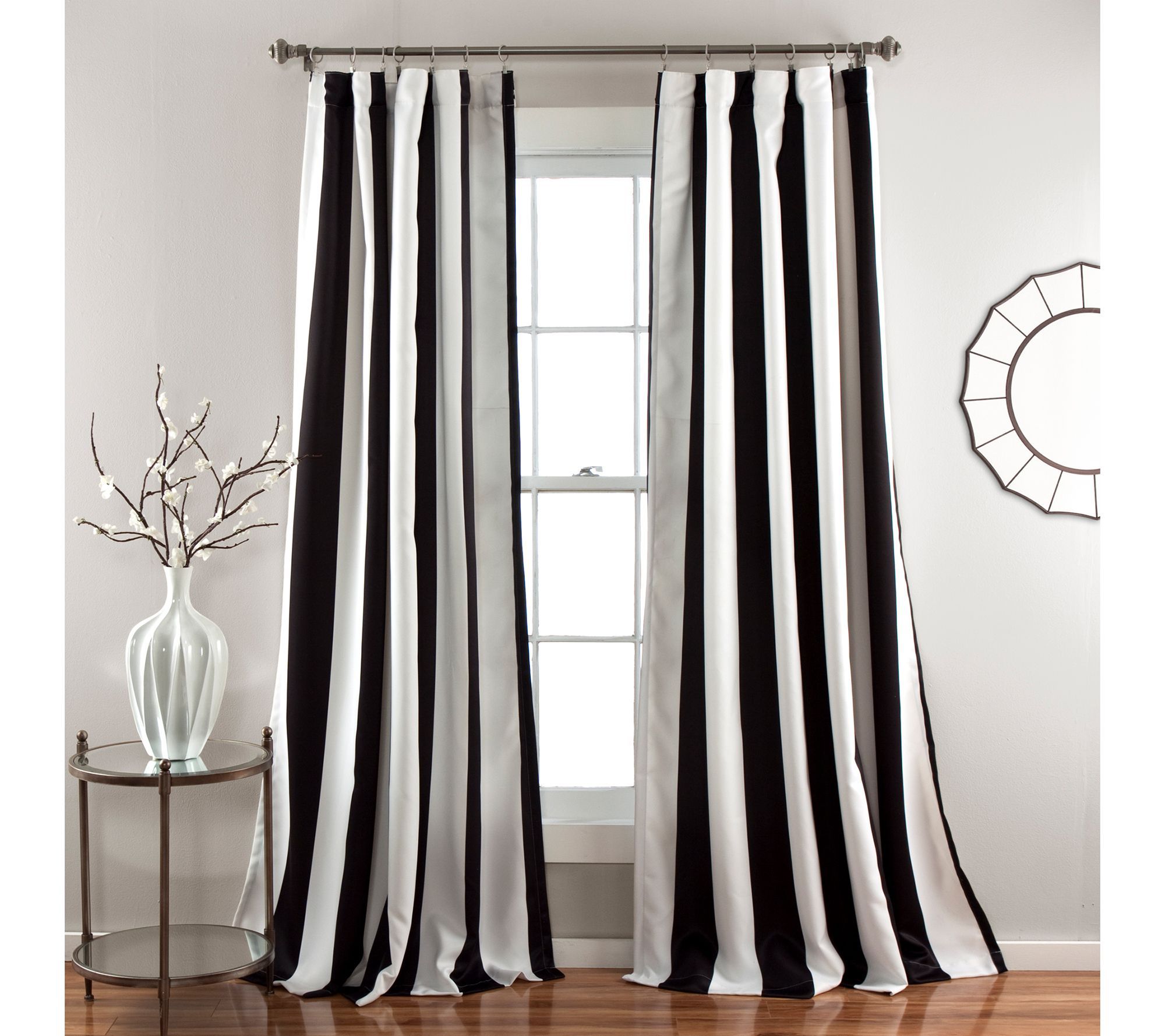 Wilbur Stripe Room Darkening 52" x 108" Set of2 Window Panels