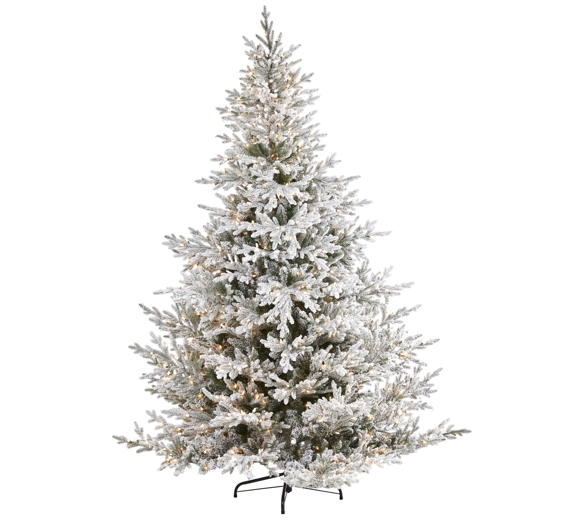8' Lit Fir Christmas Tree by Nearly Natural