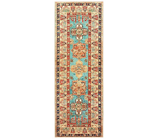 My Magic Carpet Washable Rug Ottoman Turquoise2.5' x 7'