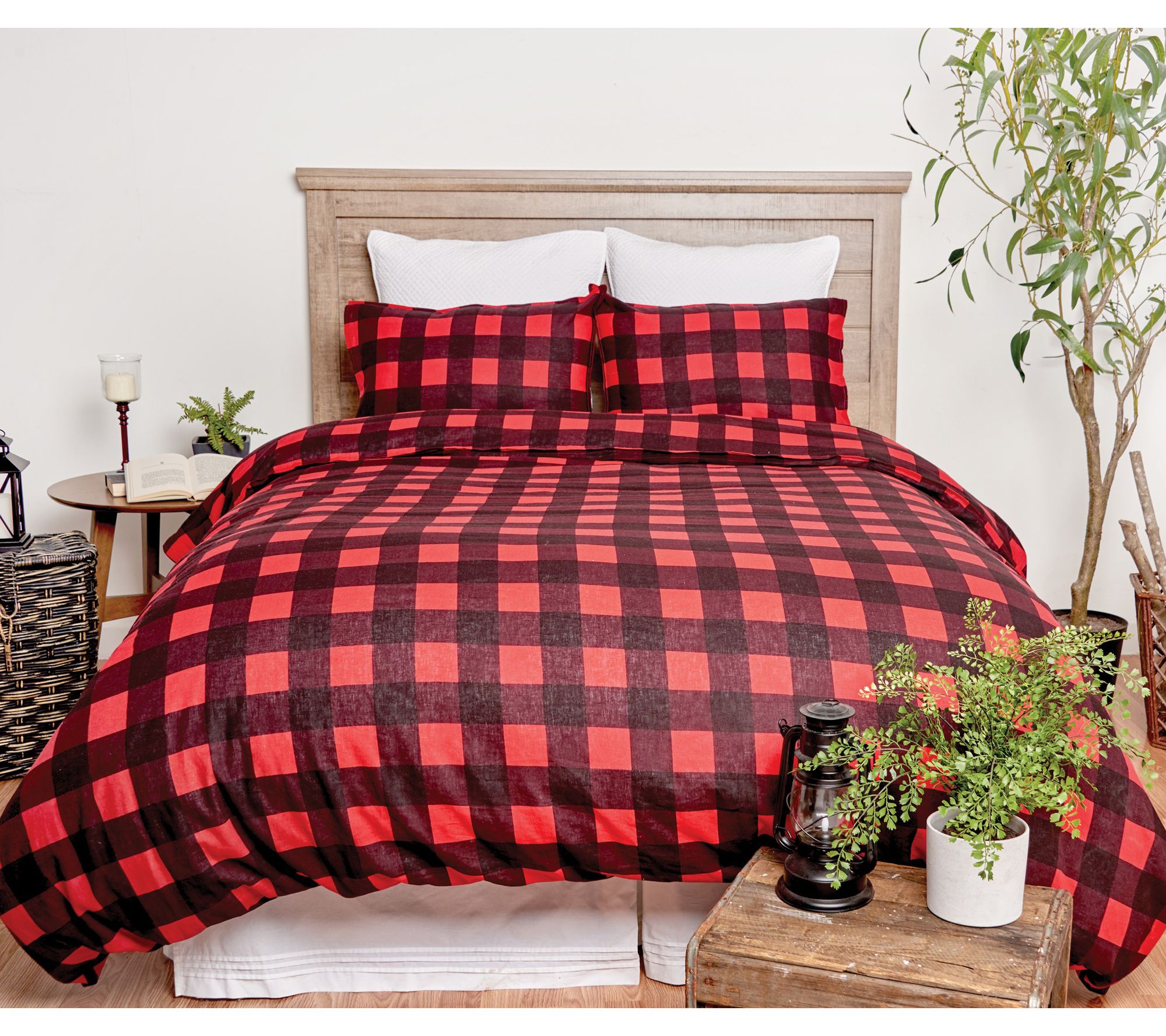 C&F Home Buffalo Check Queen Duvet Set