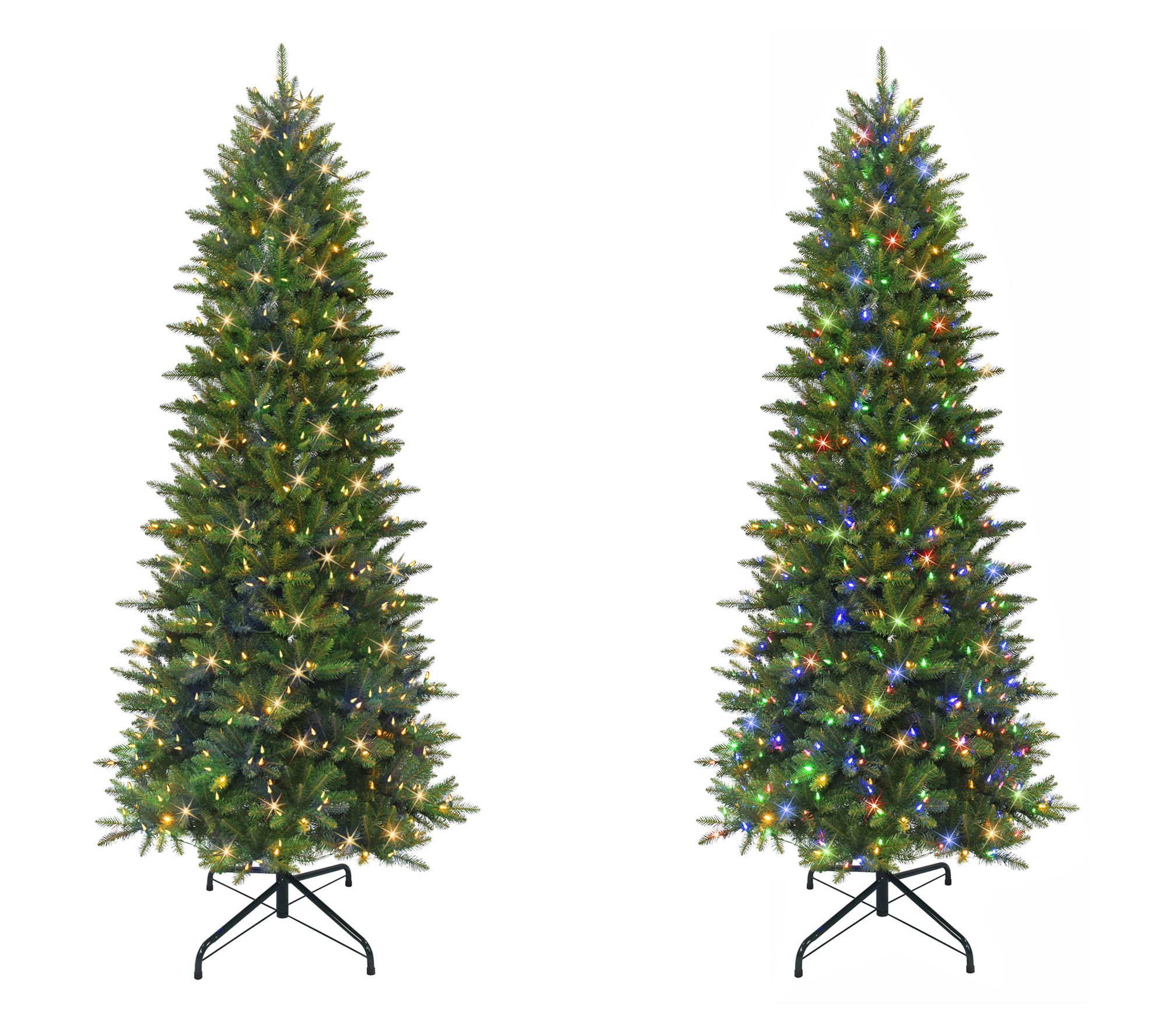 Puleo 10' Pre-lit Slim Fraser Fir Tree, 2557 Tips