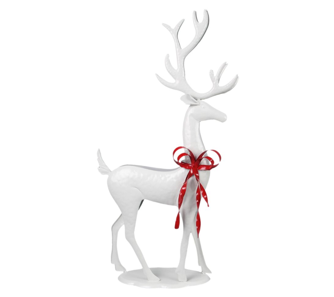 Italian Christmas Flatware - Reindeer Set 24 Pieces Color White / Red -  Neva - Best Price 134,40 €