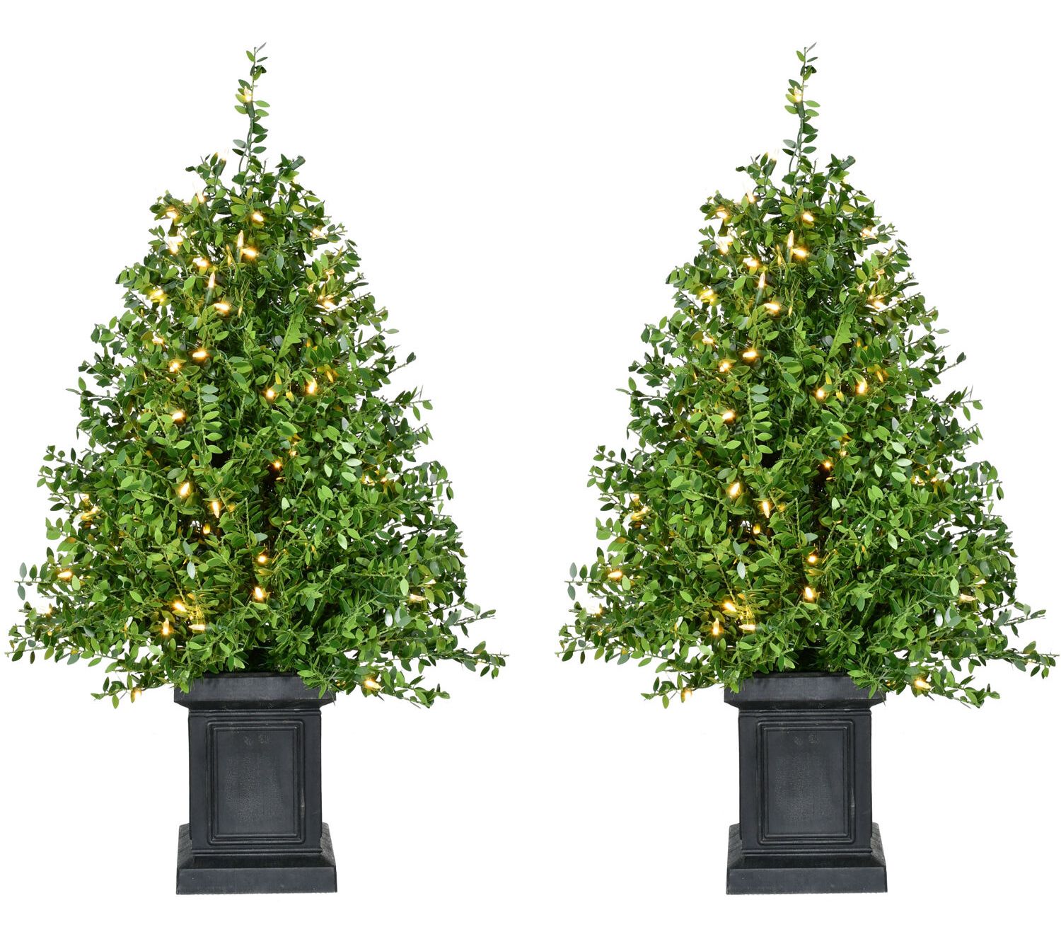 Fraser Hill Farm Holiday Faux Boxwood Christmas Garland, with