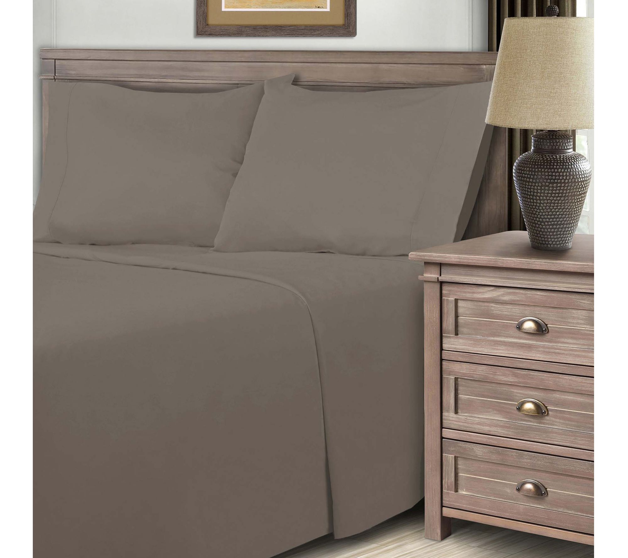 Superior Cotton Blend Solid 600-Thread Count Sheet Set, King