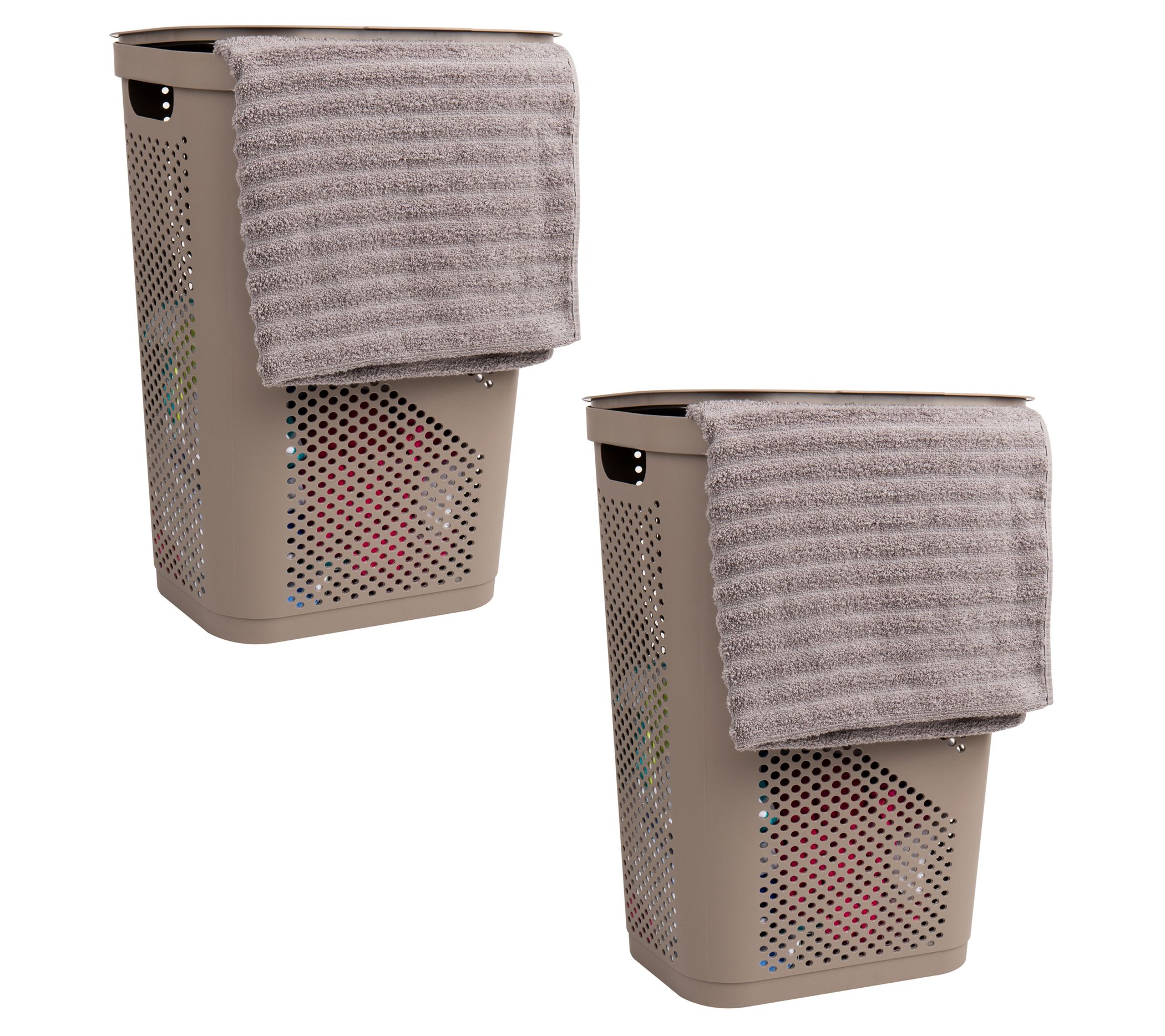Basket Collection, Slim Laundry Hamper, 60 Lite r (15kg/33lbs)