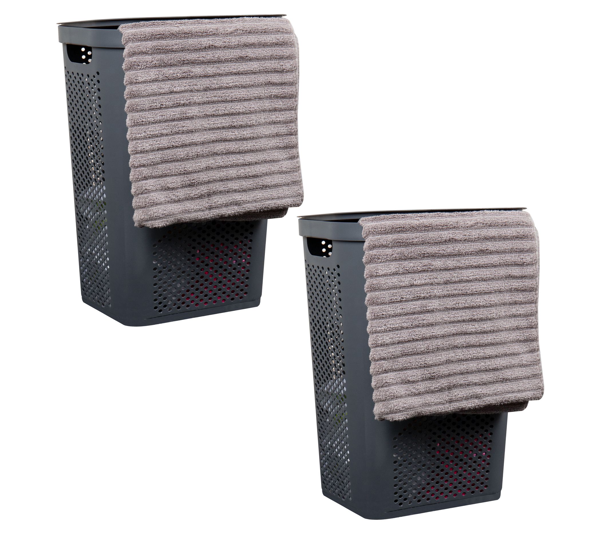 Basket Collection, Slim Laundry Hamper, 60 Lite r (15kg/33lbs)