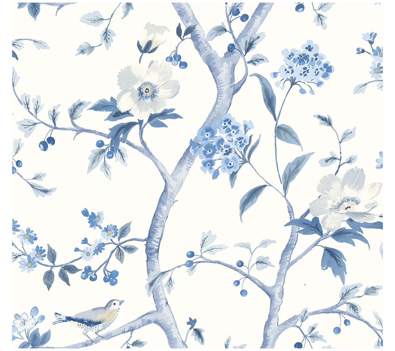 Lillian August Floral Trail Peel and Stick Wallpaper