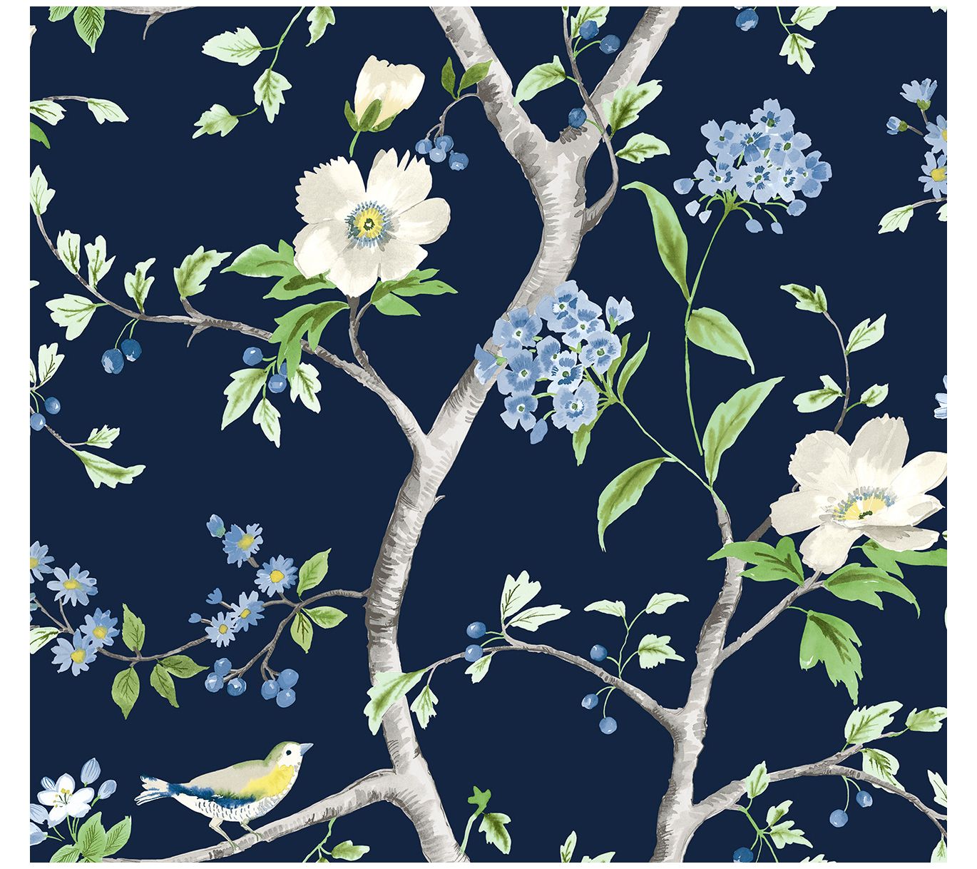 Lillian August Floral Trail Peel and Stick Wallpaper