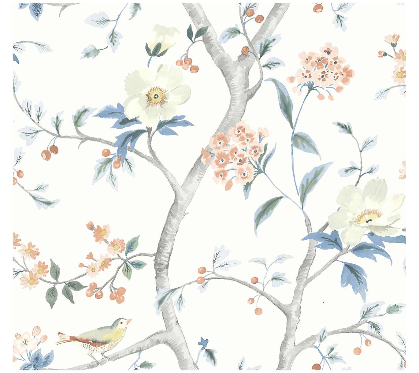 Lillian August Floral Trail Peel and Stick Wallpaper