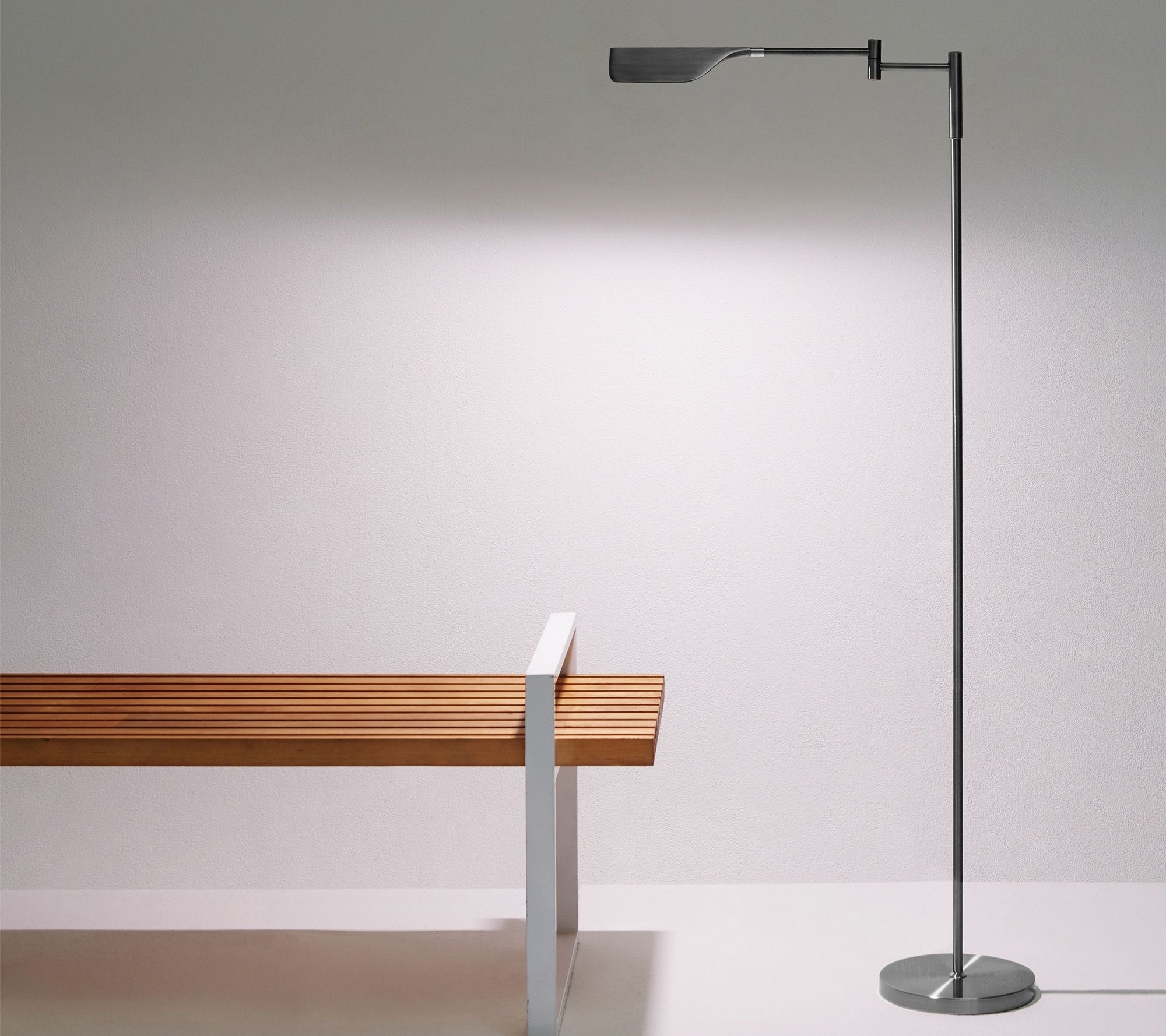 Brightech Leaf 53 in. LED Swing Arm Floor Lamp