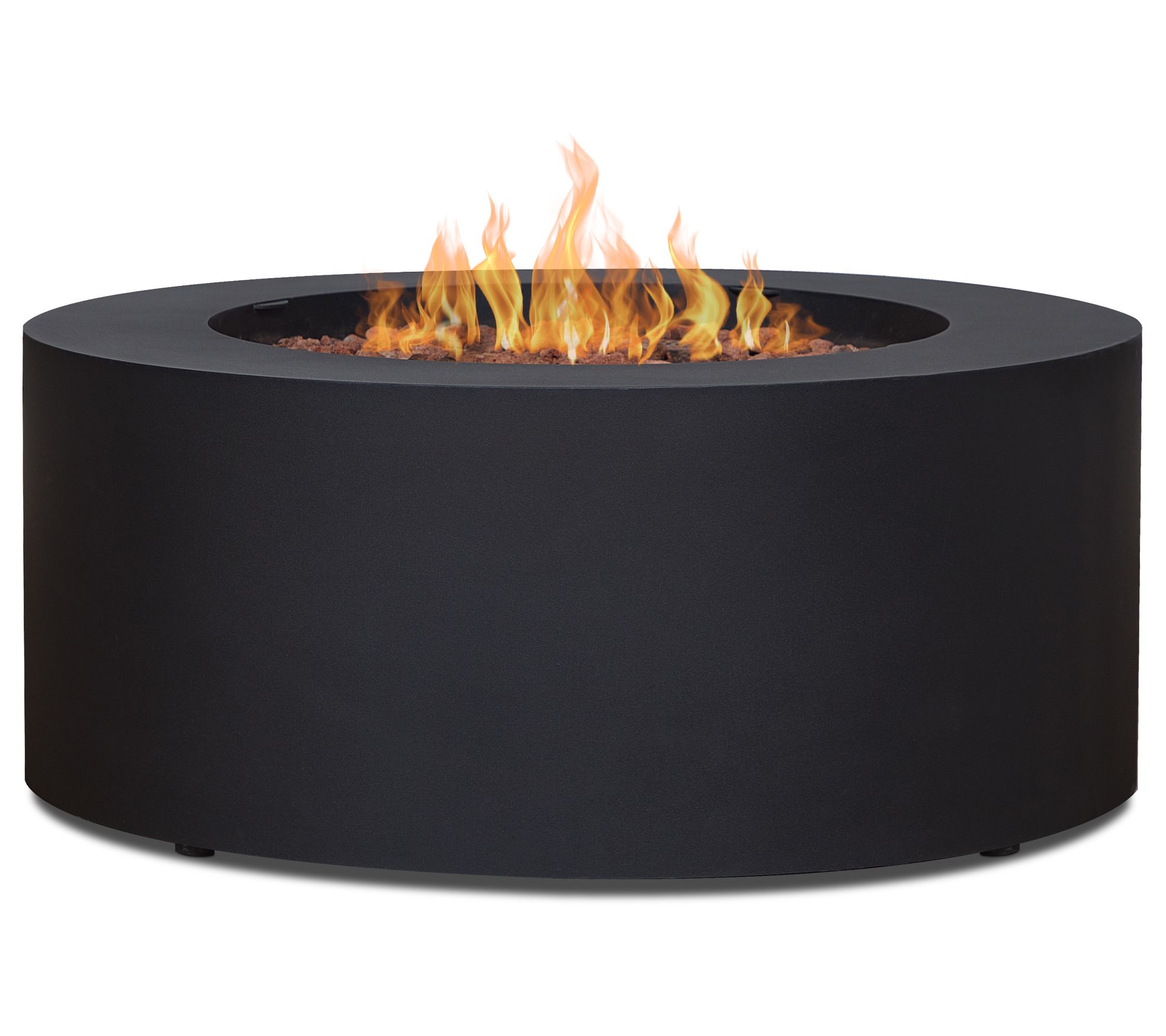Real Flame Aegean Round Propane Fire Table with Natural Gas