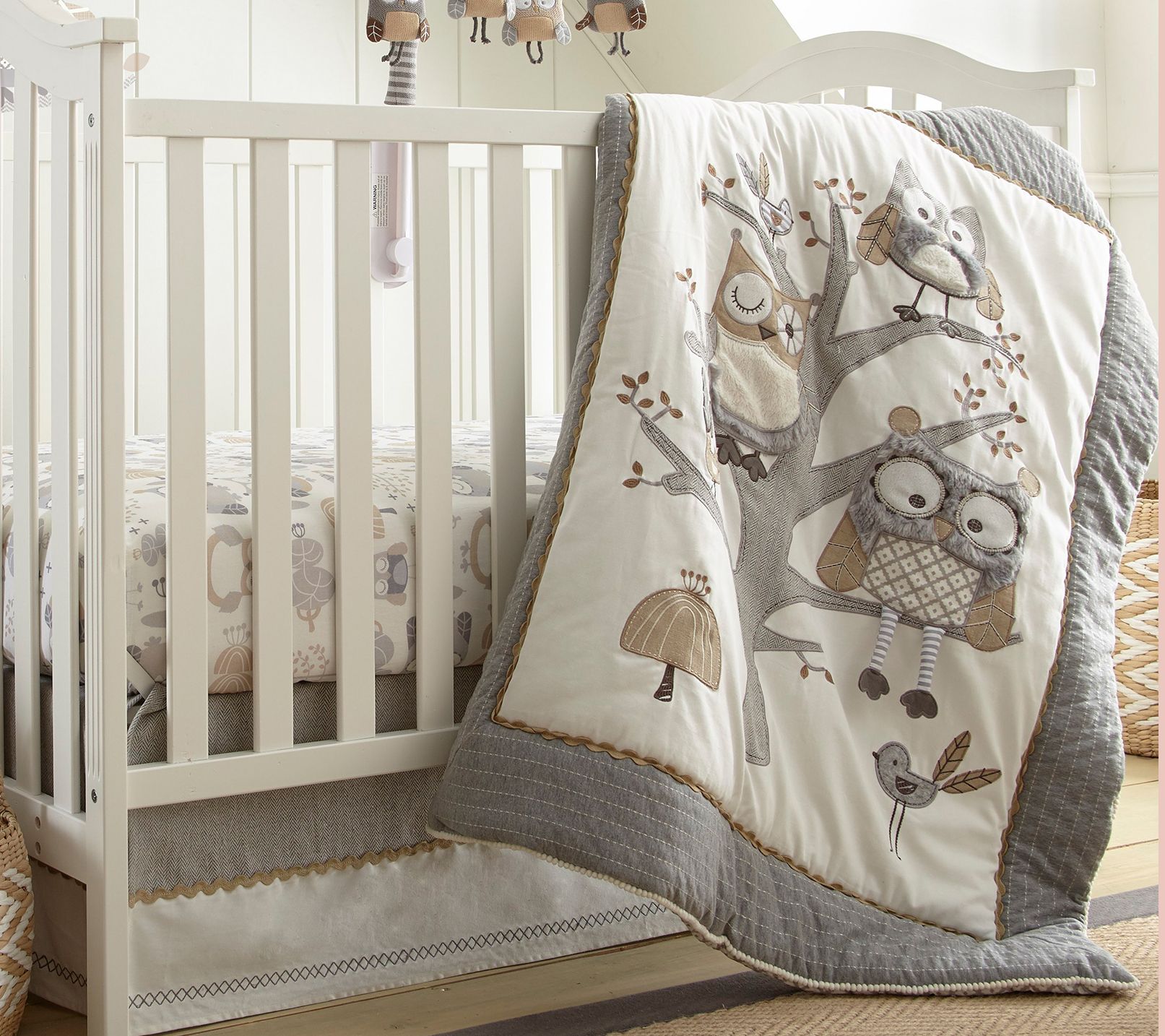 Levtex Baby Night Owl 5-Piece Crib Bedding Set