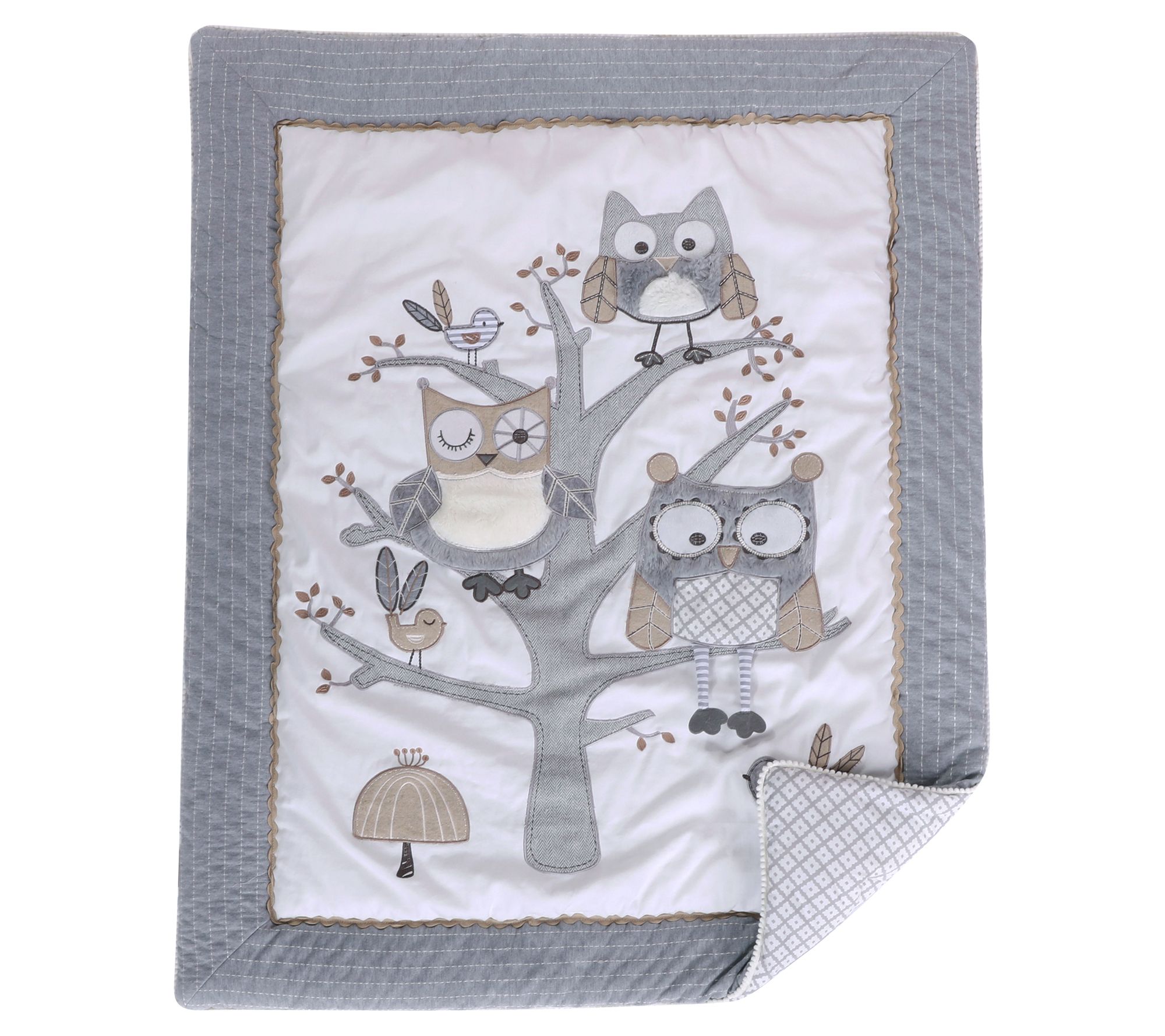 Levtex Baby Night Owl 5-Piece Crib Bedding Set - QVC.com