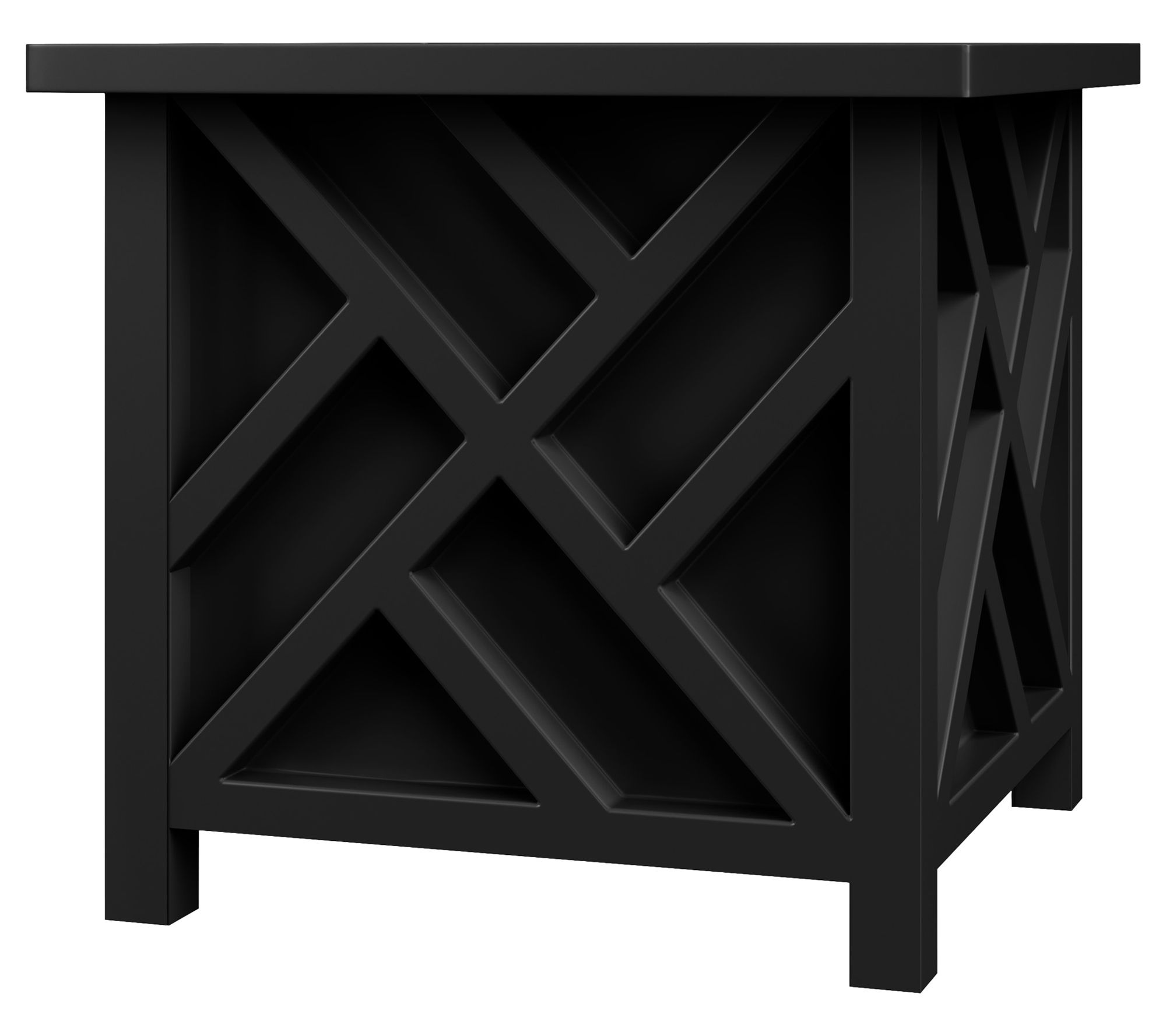 Pure Garden Set of 2 Lattice Design 15.5"  Planter Boxes