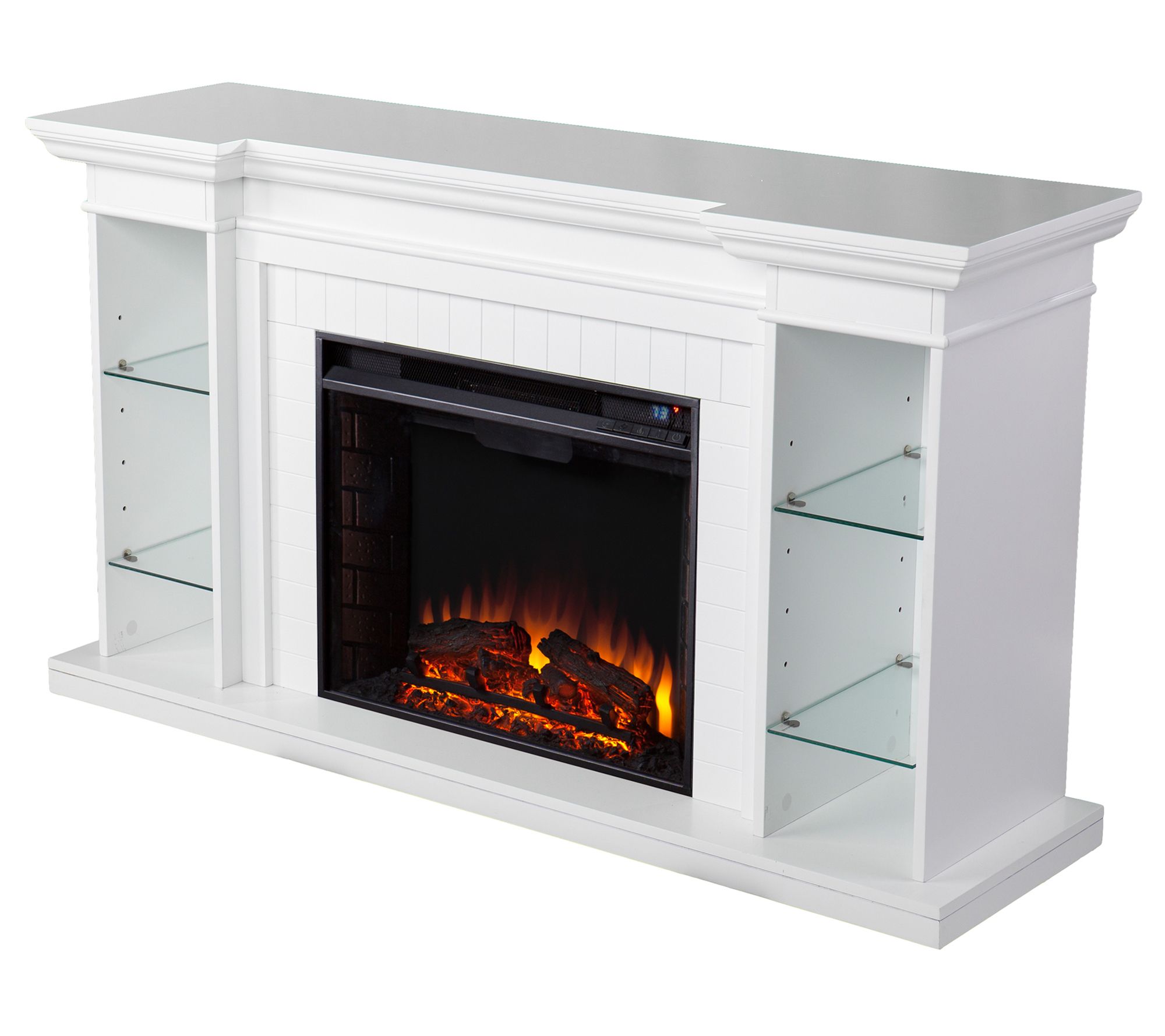 SEI Furniture H enstinger Elect ric Fireplace w ith Bookcase