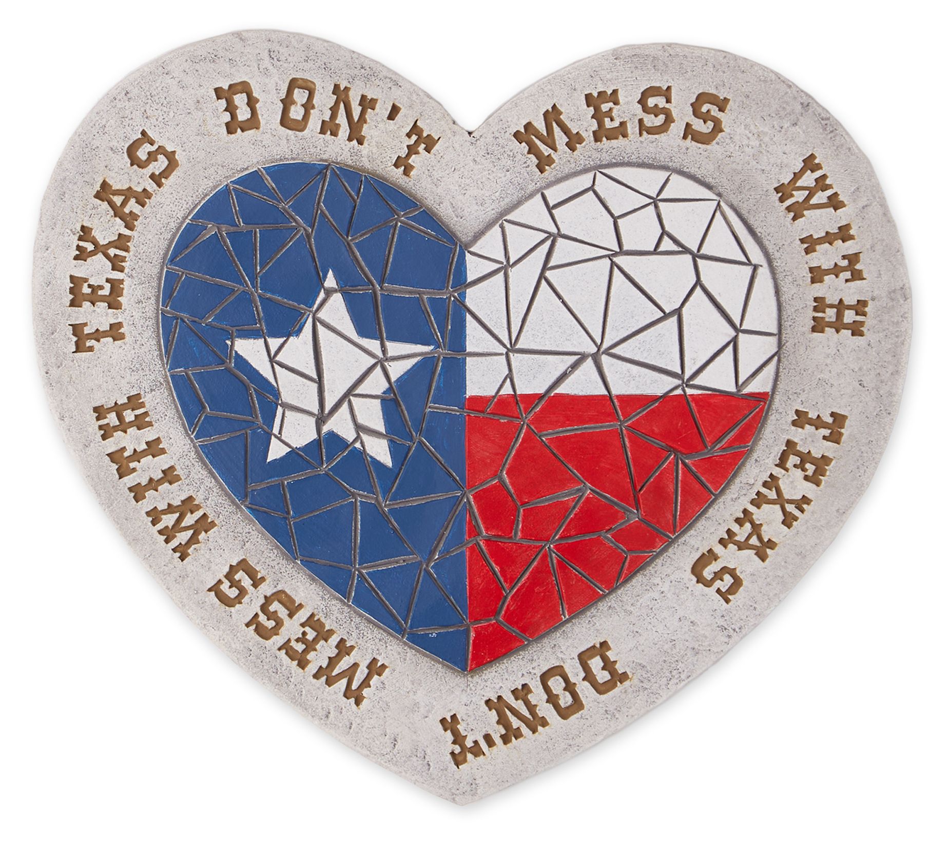 Zingz & Thingz Texas Proud Stone - Don'T Mess With Texas Flag