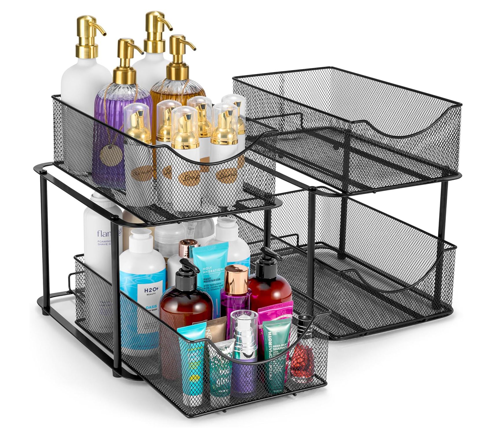 Sorbus 2 Tier Under Sink Organizers and Storage2 Pack