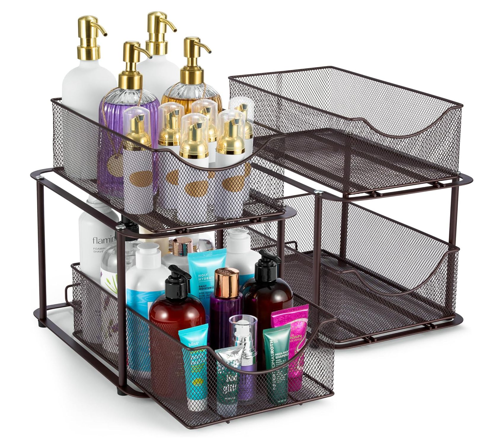 Sorbus 2 Tier Under Sink Organizers and Storage2 Pack
