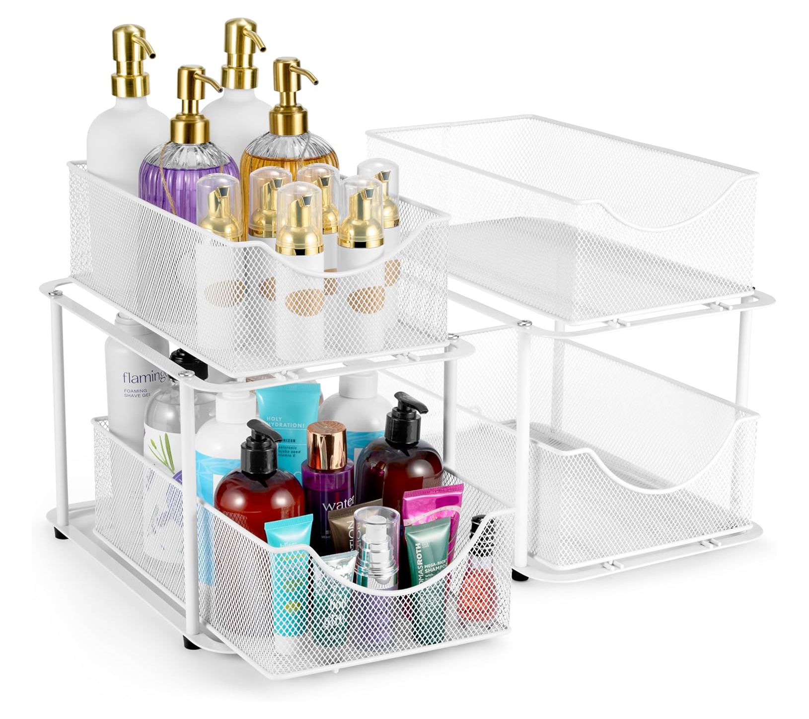 Sorbus 2 Tier Under Sink Organizers and Storage2 Pack