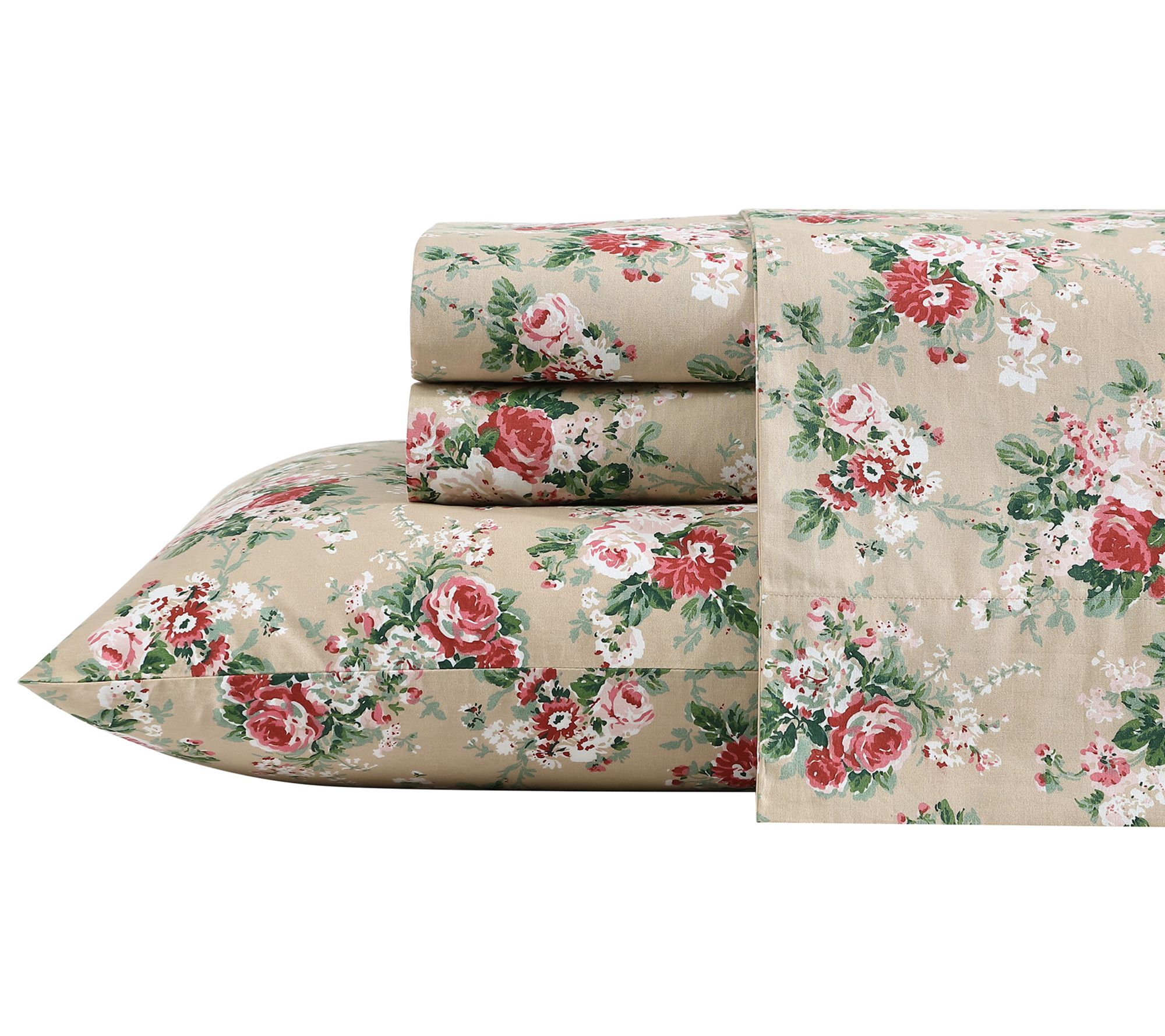 Laura Ashley Ashfield Green Queen Sheet Set