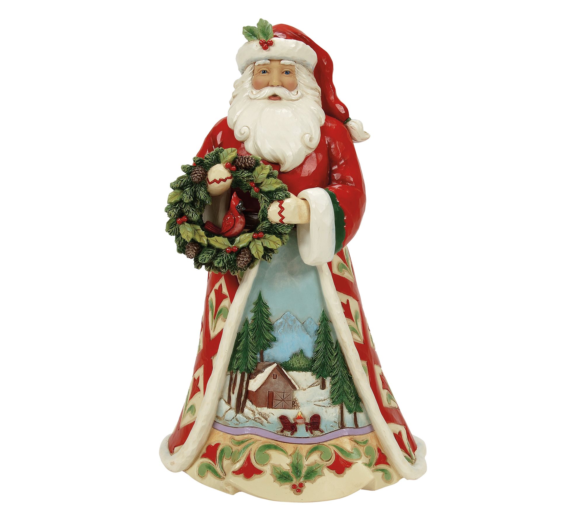 Jim Shore Heartwood Creek Christmas at the Lodge Santa 10.04in