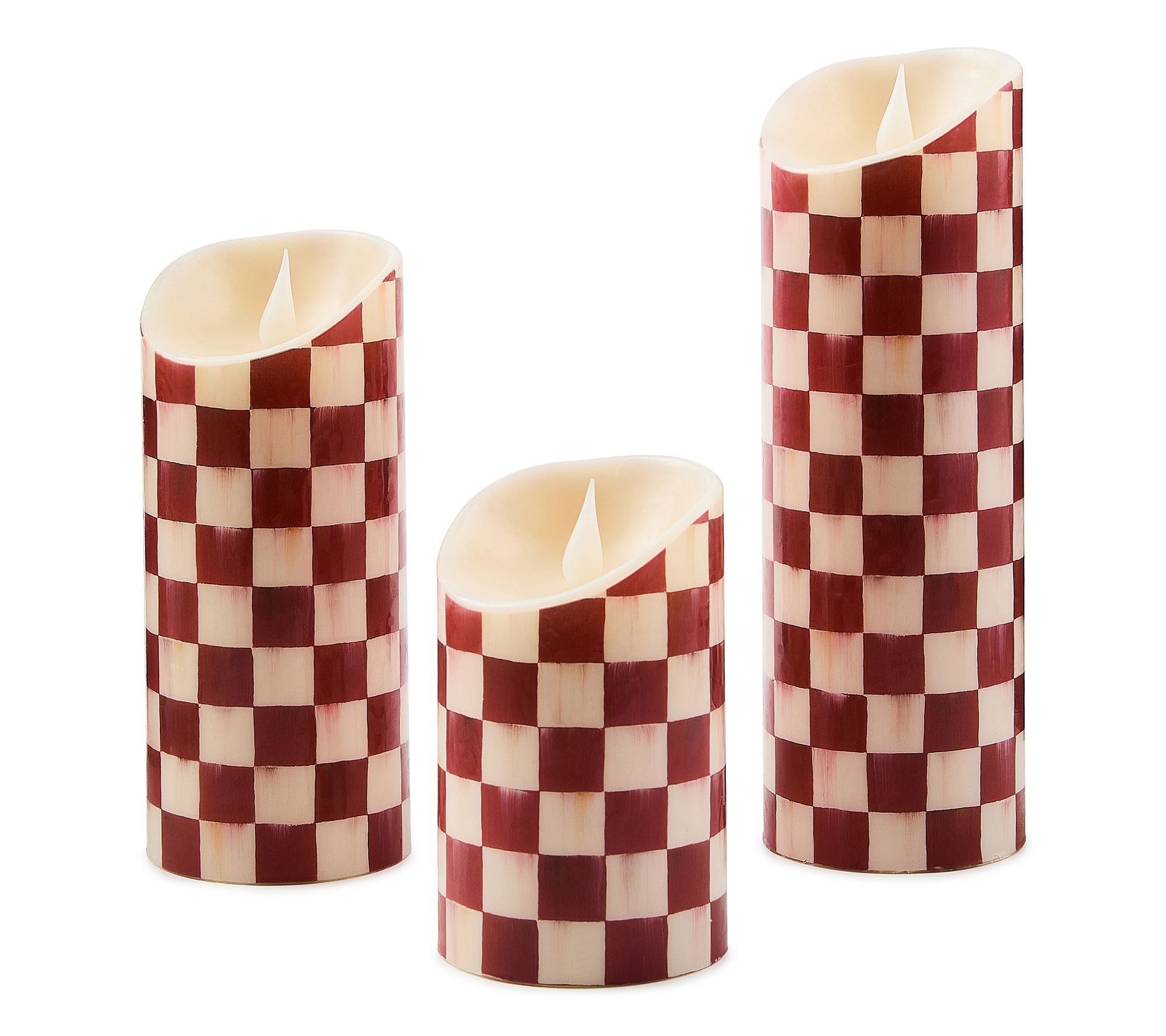 MacKenzie-Childs Flameless Candles, Set of 3