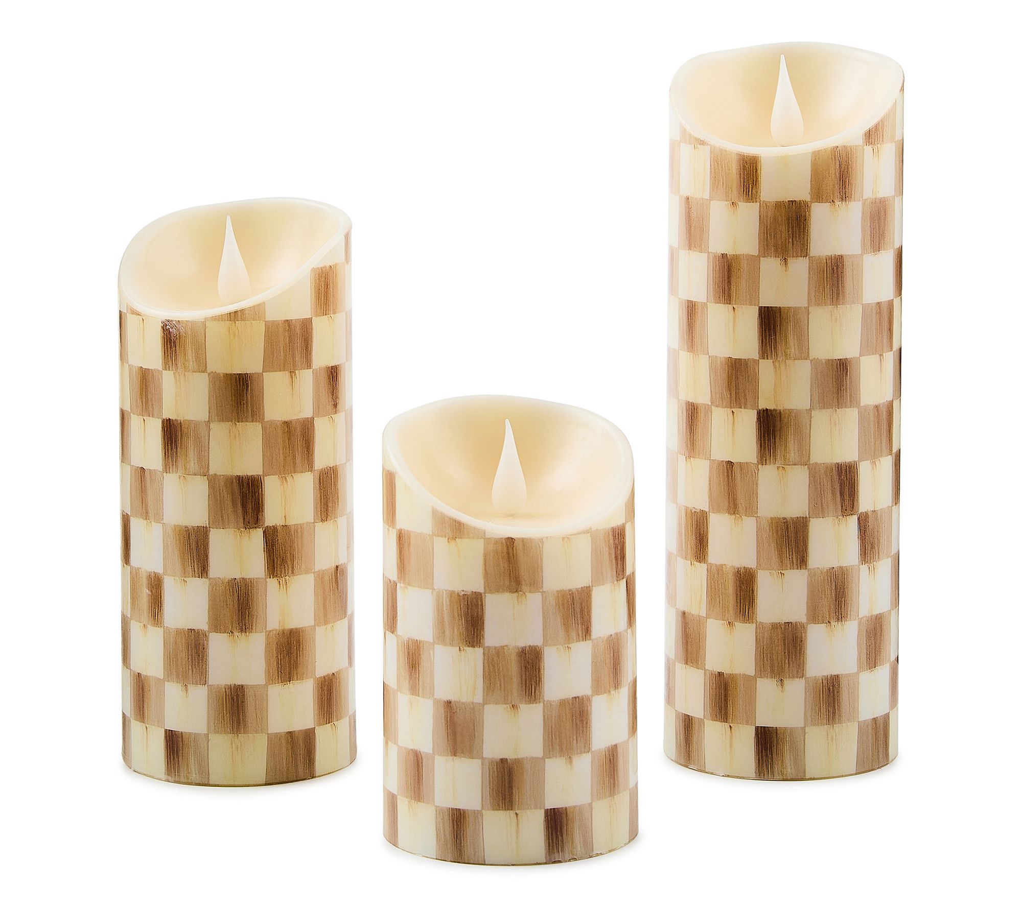 MacKenzie-Childs Flameless Candles, Set of 3