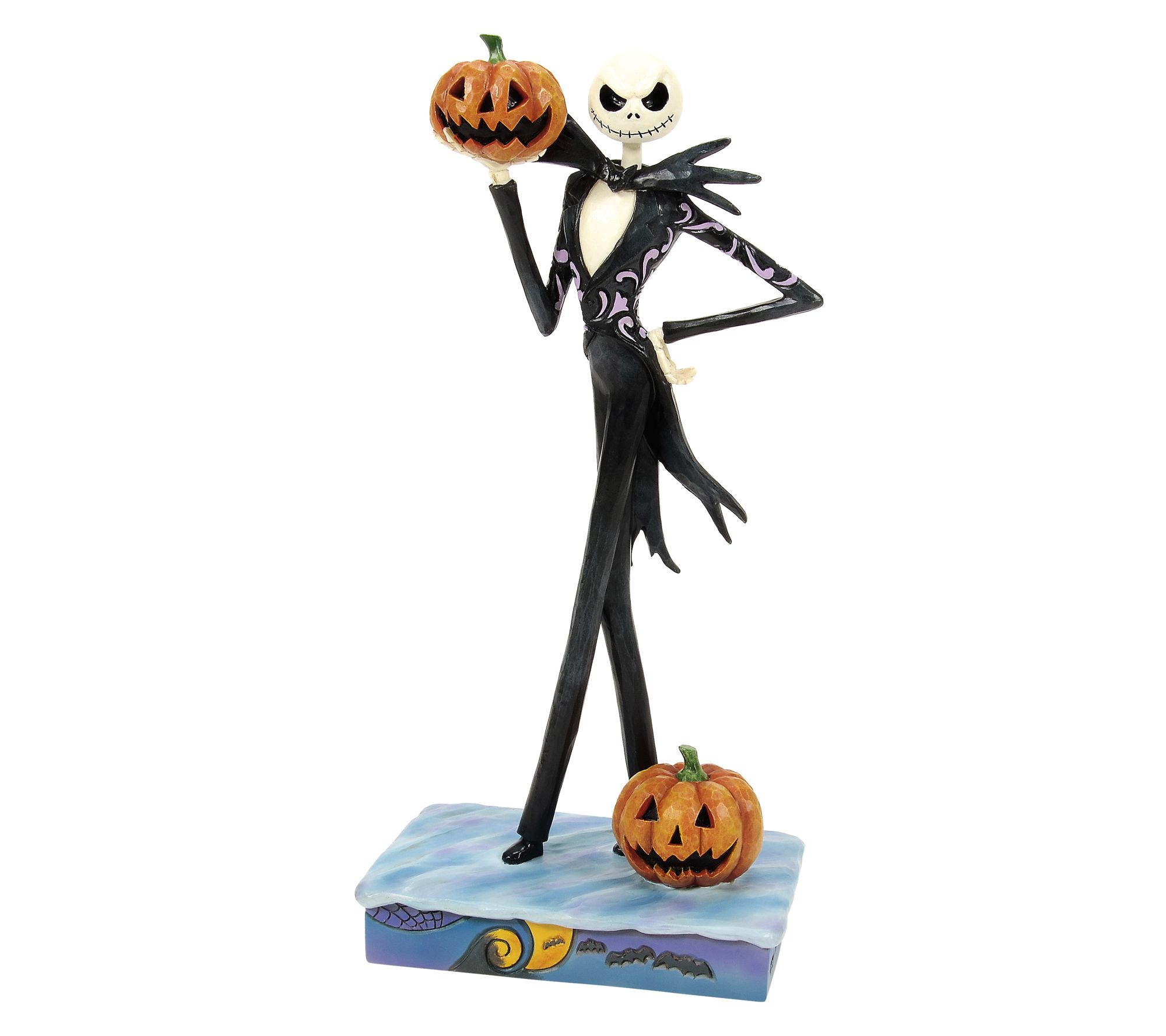 Jim Shore Disney Traditions Jack Holding Pumpkin Figurine 9in
