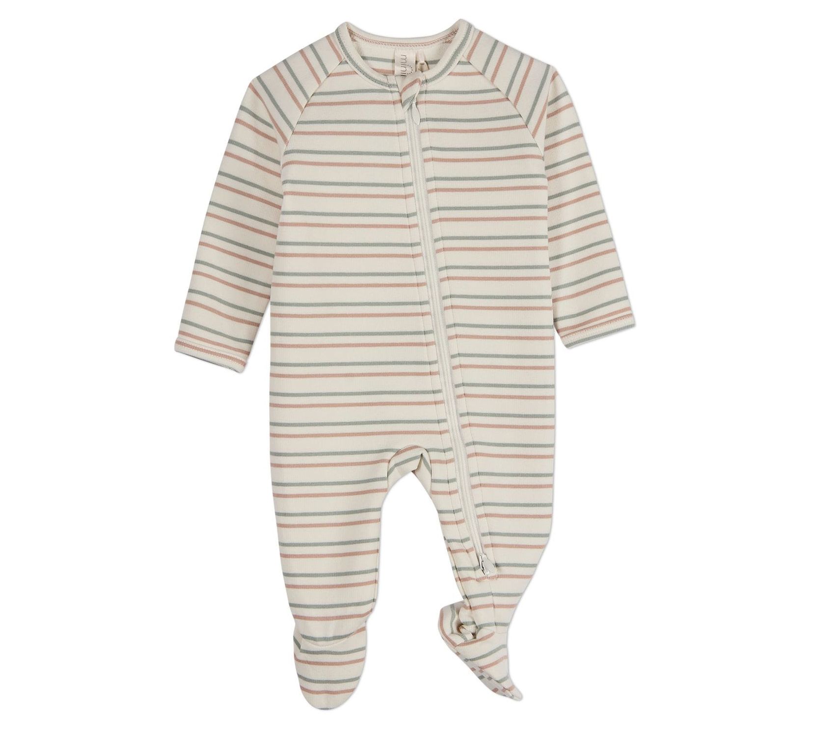 MiniMoi Baby &Toddler Soft Cotton Rich 2 Way Zipper Footie