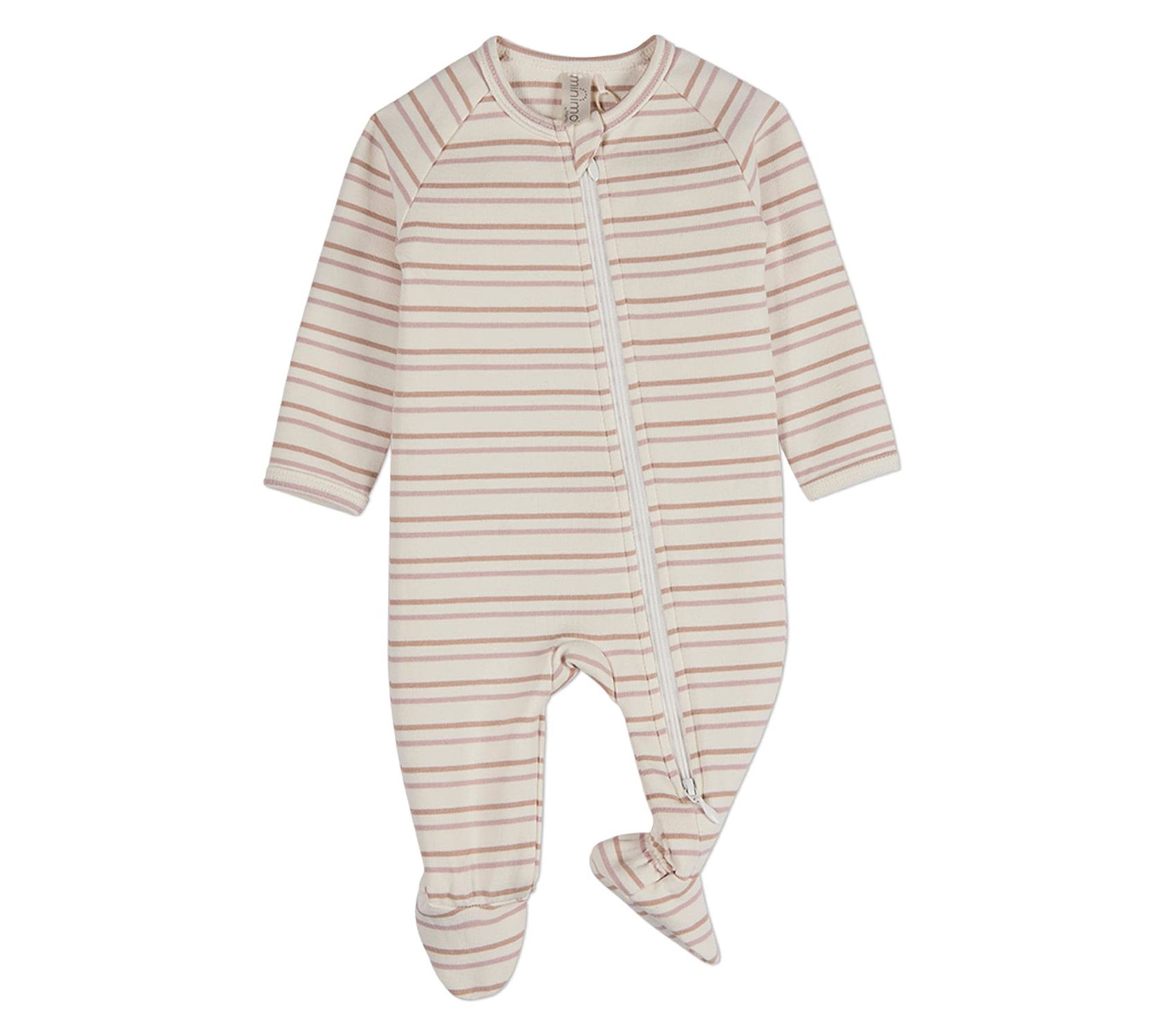 MiniMoi Baby &Toddler Soft Cotton Rich 2 Way Zipper Footie