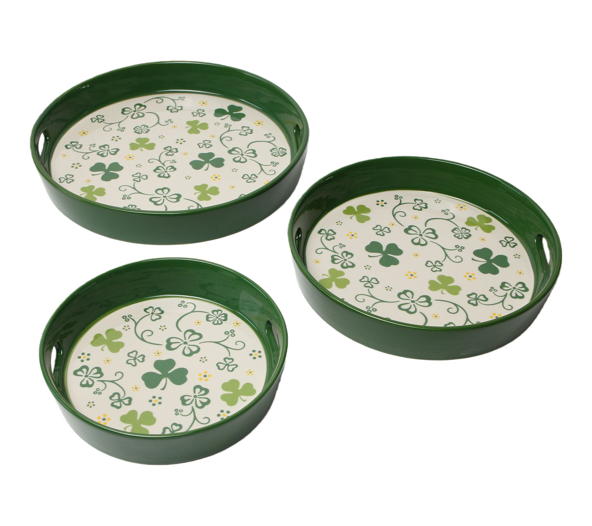 Temp-tations Seasonal Set of 3 Round Nesting Platters