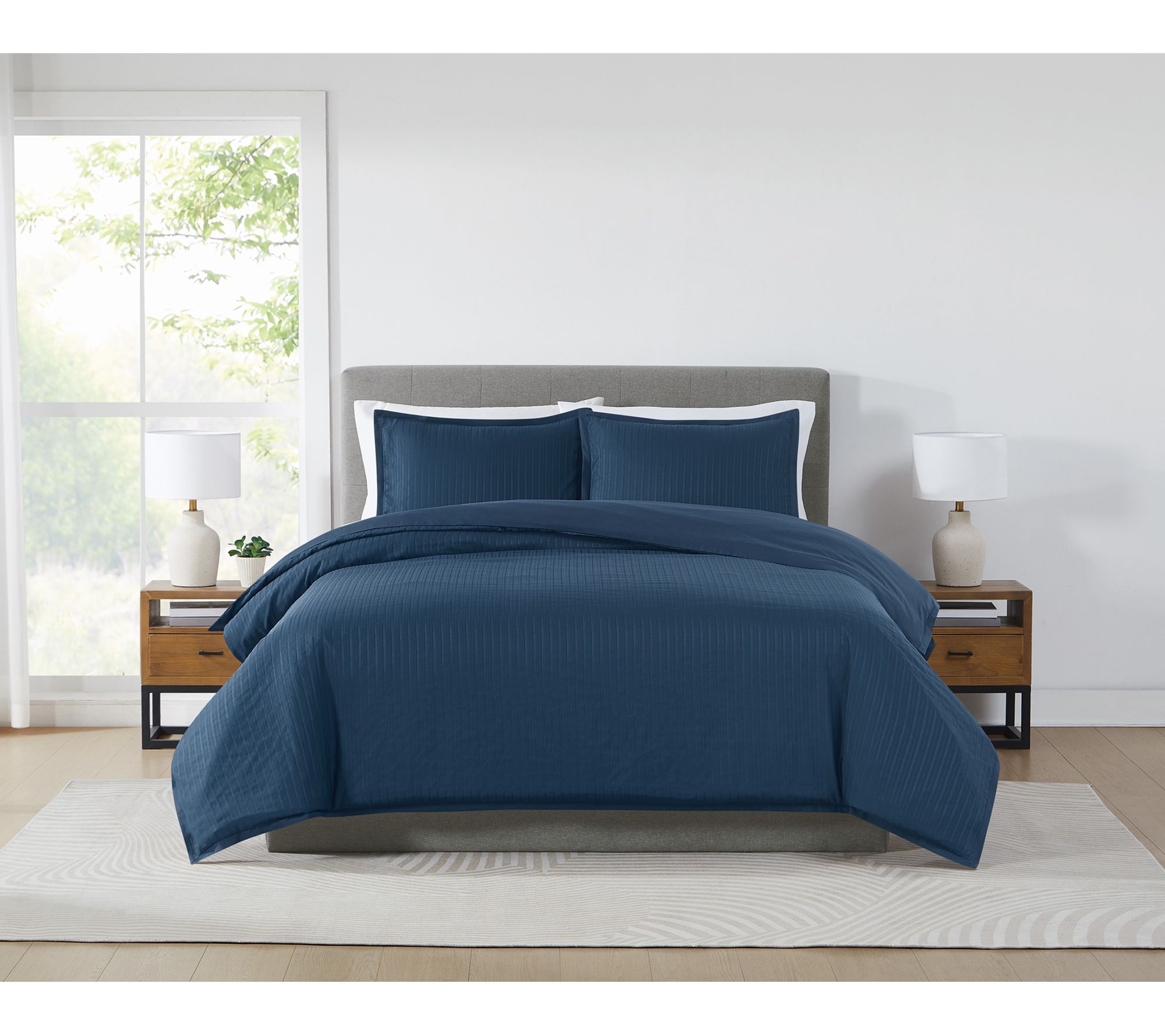 Royal Velvet Olivia Stripe Full/Queen Duvet Set