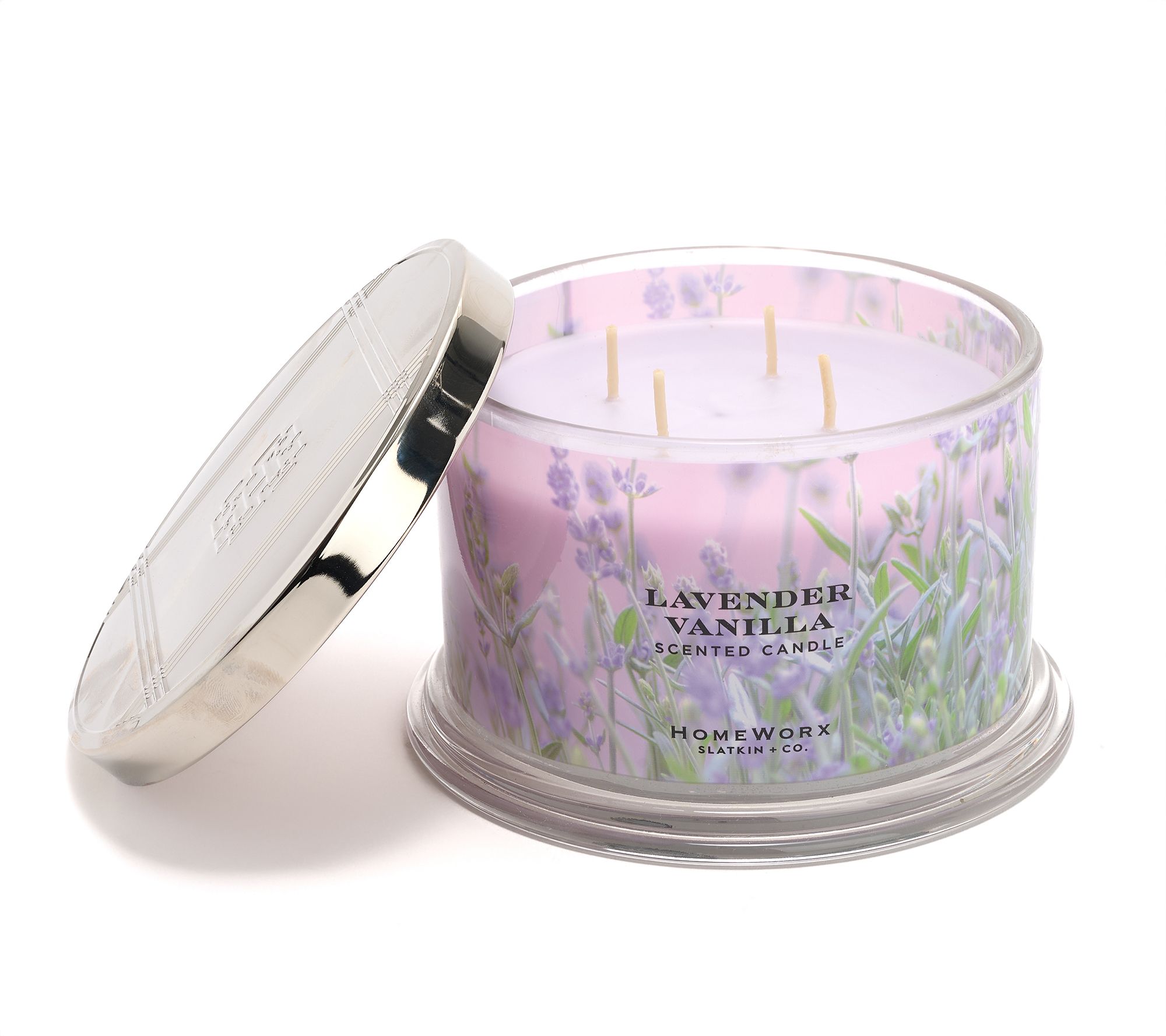 HomeWorx by Slatkin + Co. 18oz Lavendar & Vanilla Candle