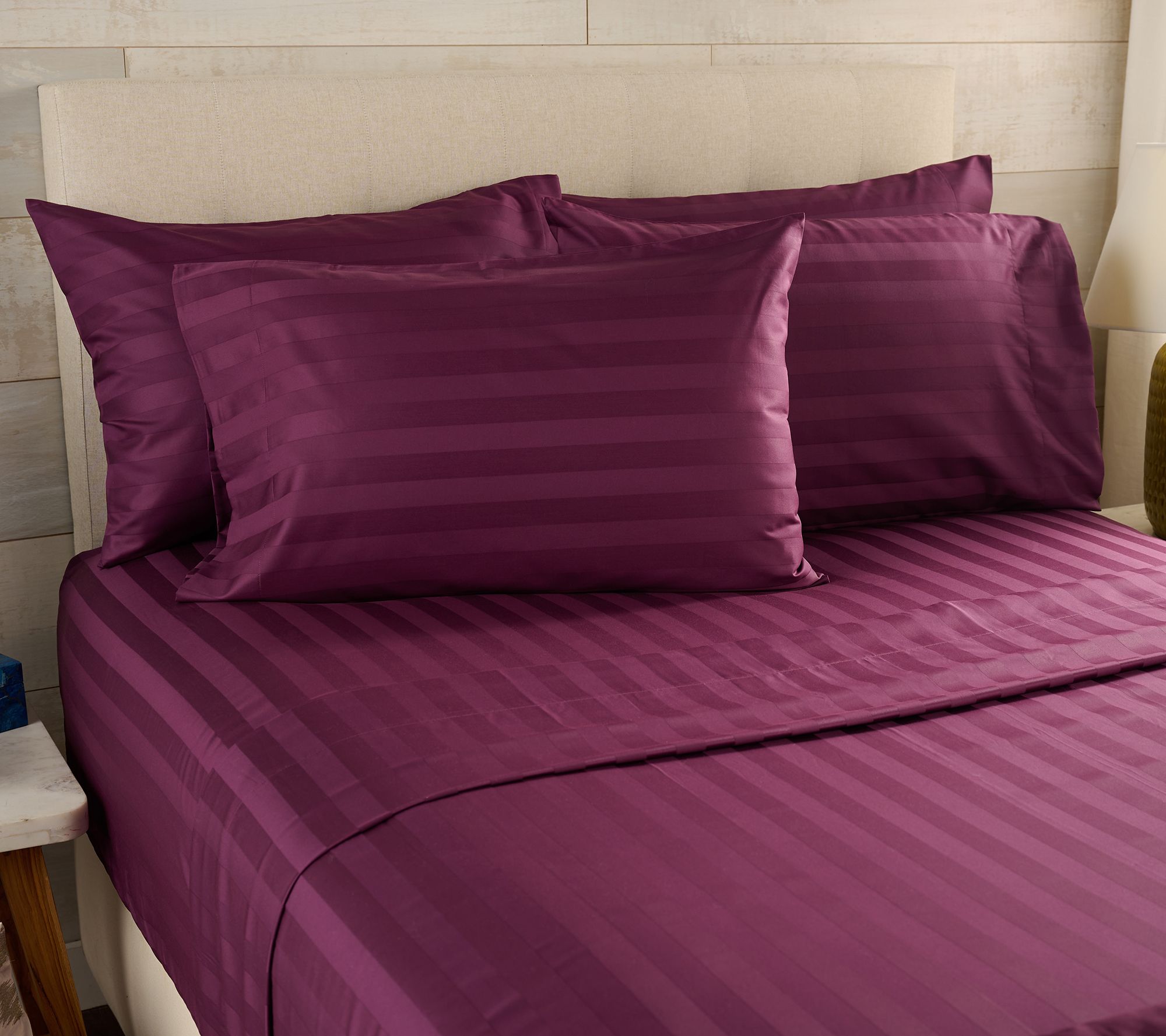  "As Is" Northen Nights Wrinkle Defense Dobby Stripe Sheet Set