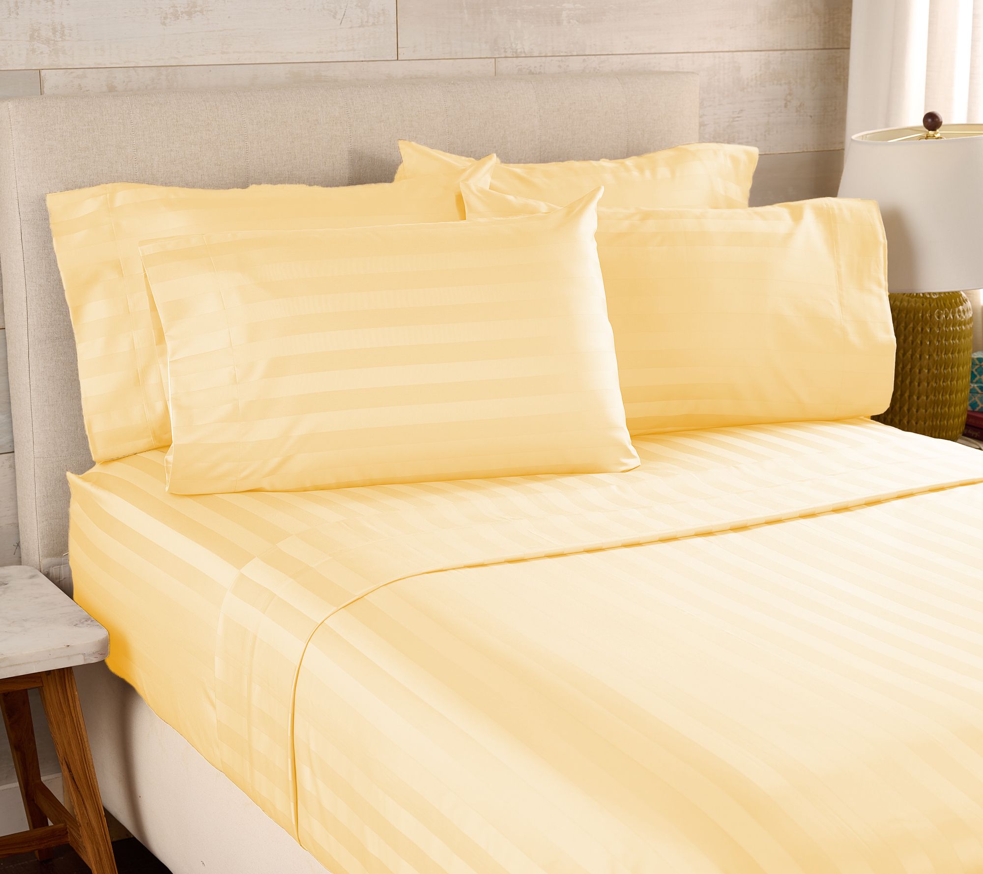 "As Is" Northen Nights Wrinkle Defense Dobby Stripe Sheet Set