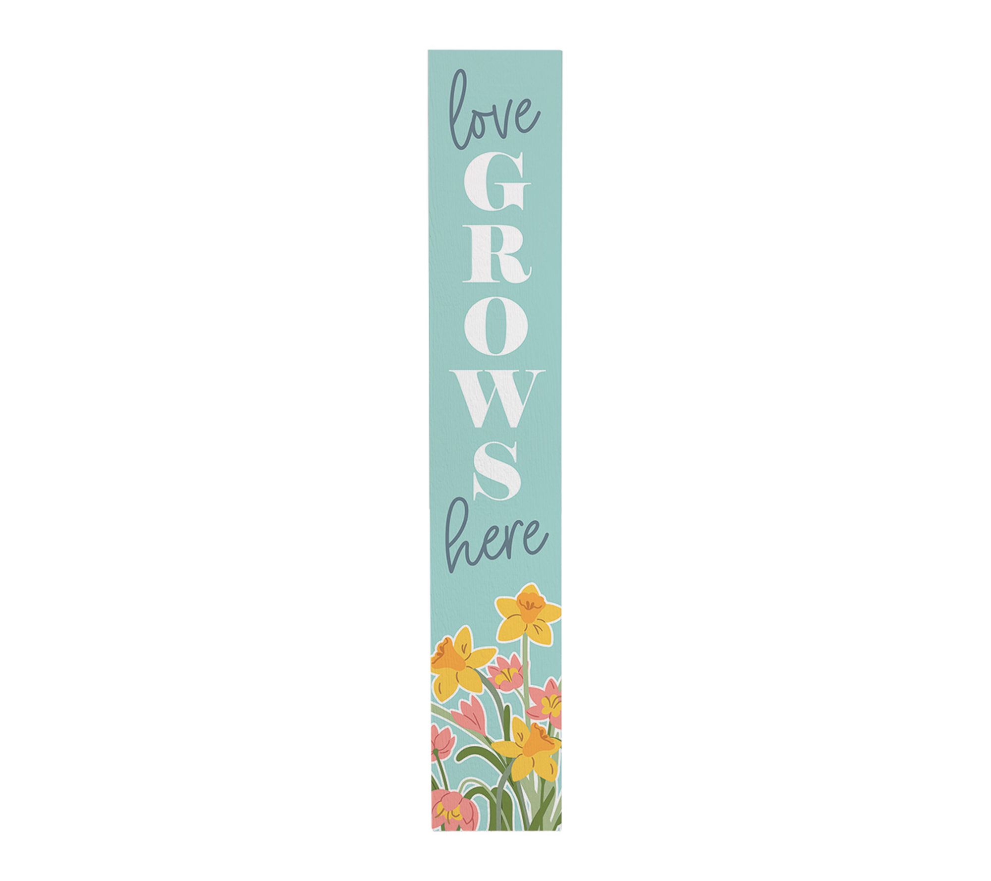 Sincere Surroundings 47" Love Grows Spring Porch Board