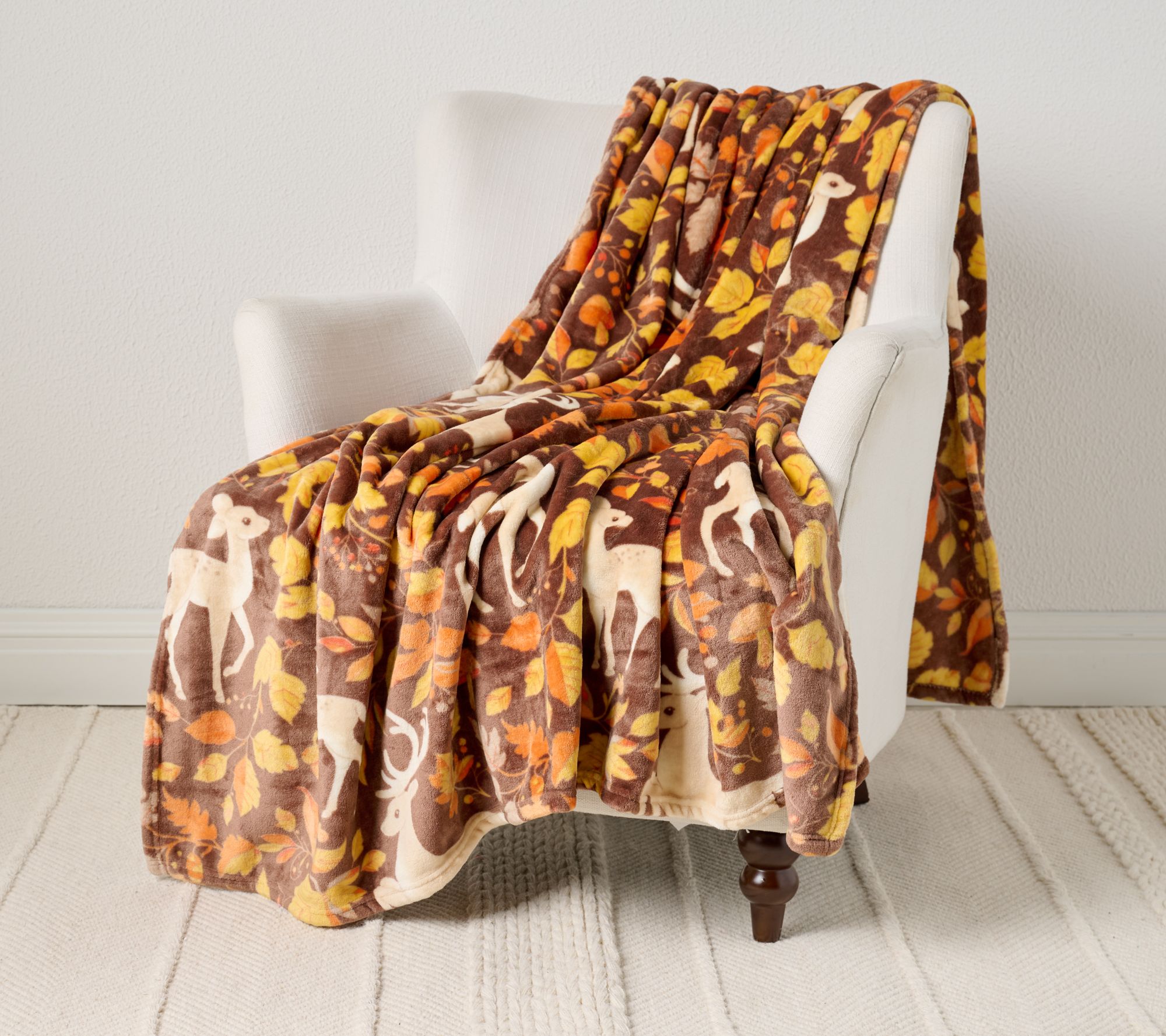 Hay and Harvest Oversized 60x80 Harvest Plush Throw