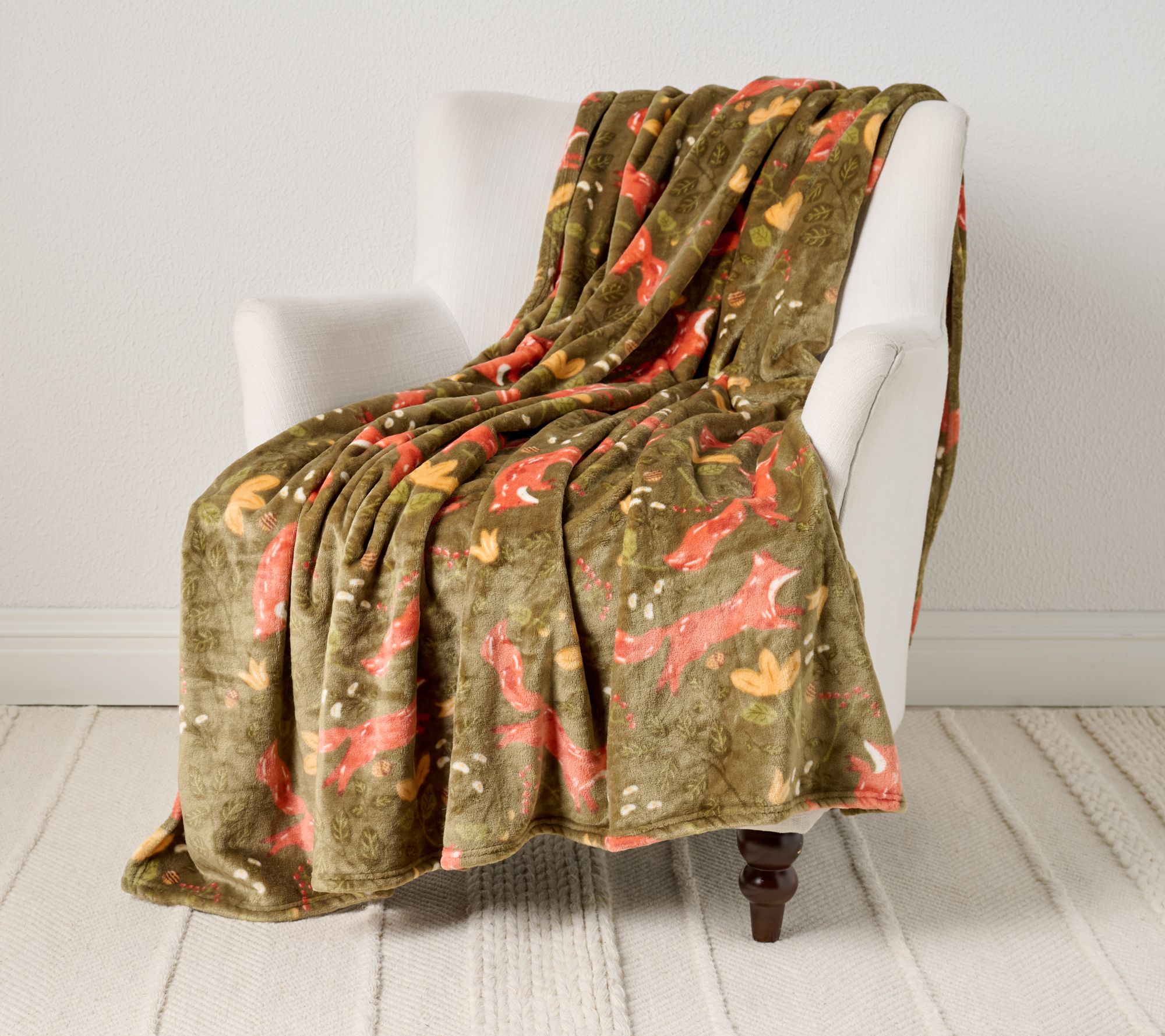Hay and Harvest Oversized 60x80 Harvest Plush Throw