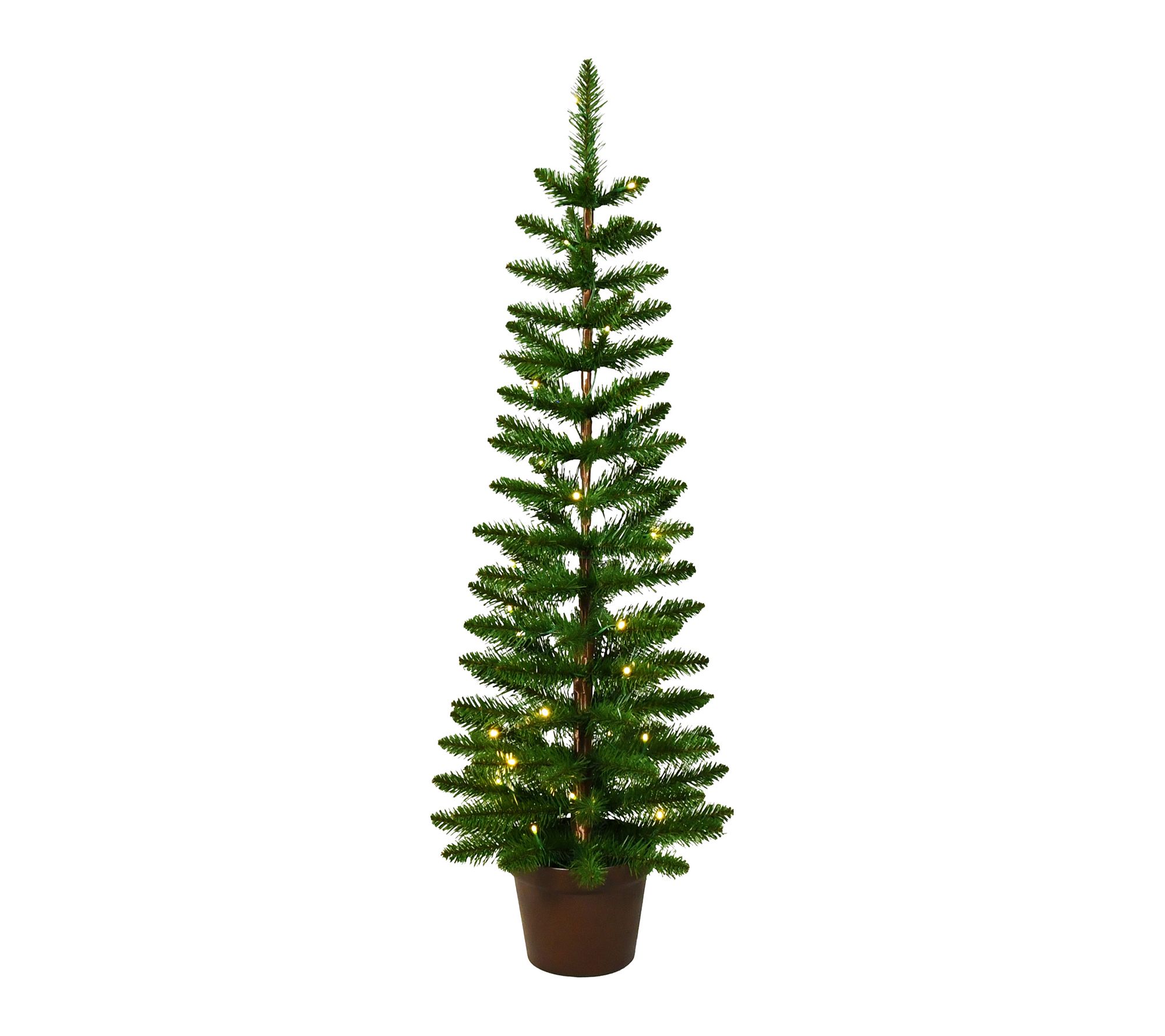 Santa's Workshop, Inc 4' Pre-Lit Slim Christmas Tree