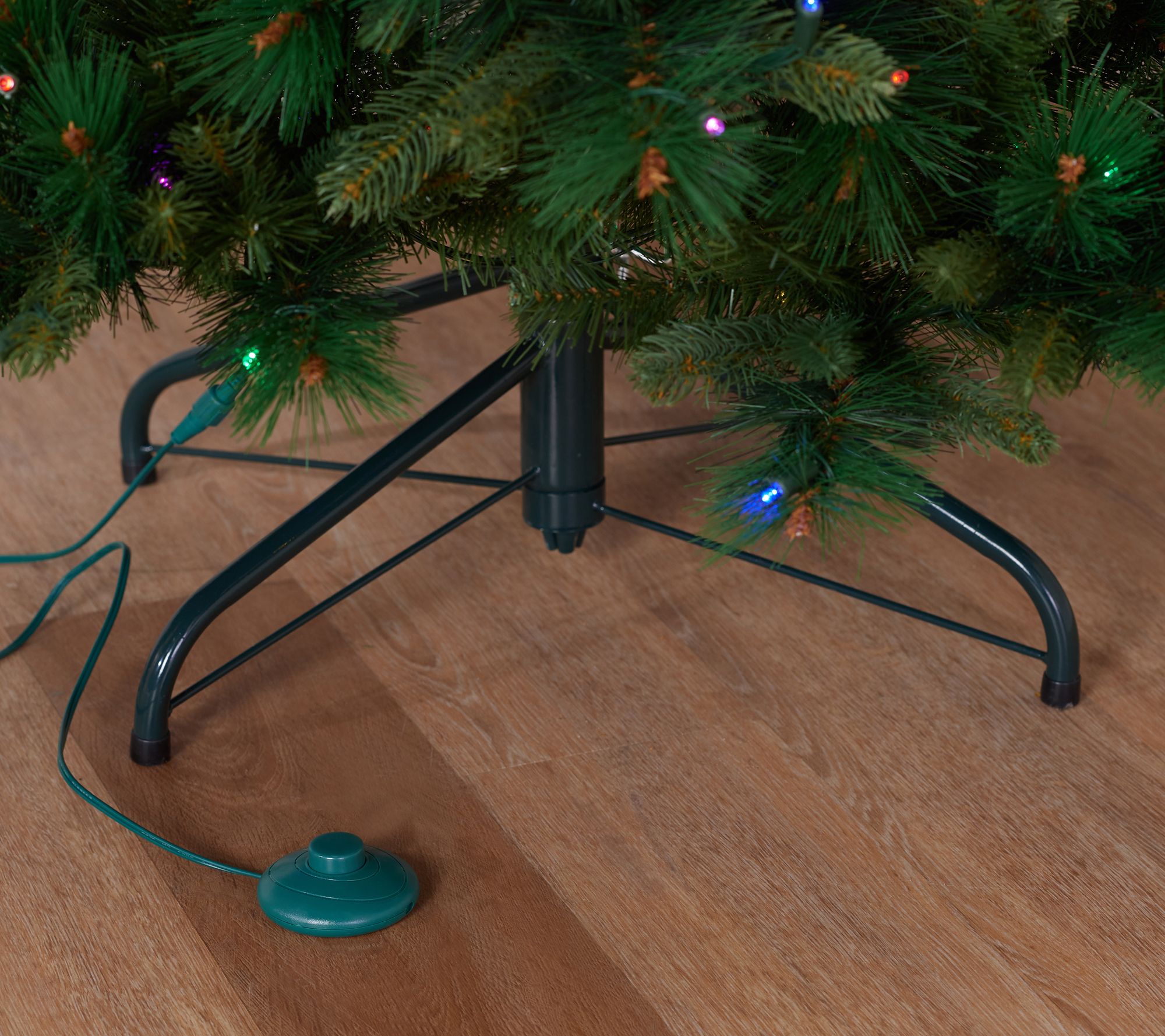 "As Is" 7" Santa's Best Bristol Christmas Tree w/ MicroLEDs