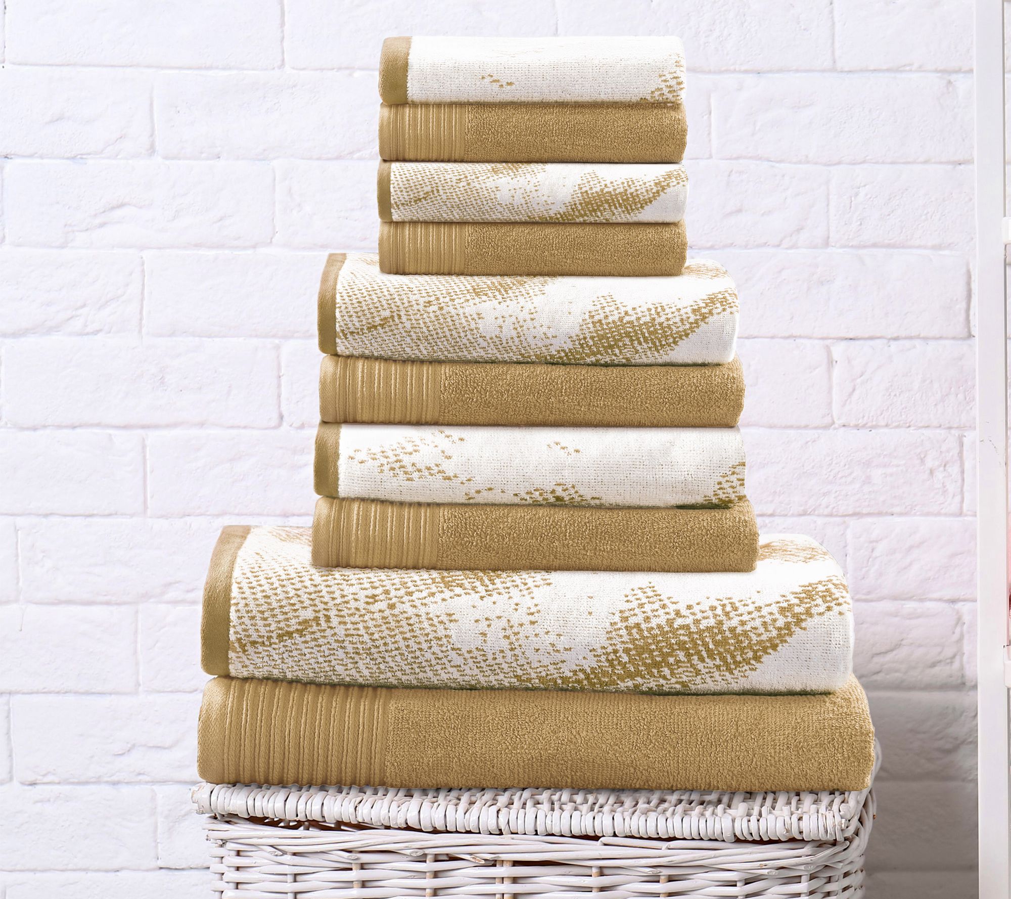 100% Cotton 6pc Waffle Towel Set by Bobby Berk by Bobby Berk 