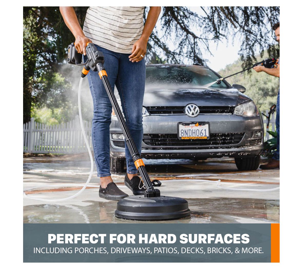 WORX 12in 725psi Hydroshot Patio Surface Cleani ng Attachment