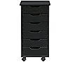 Linon Home Karla Six-Drawer Rolling Storage Car t, 1 of 4