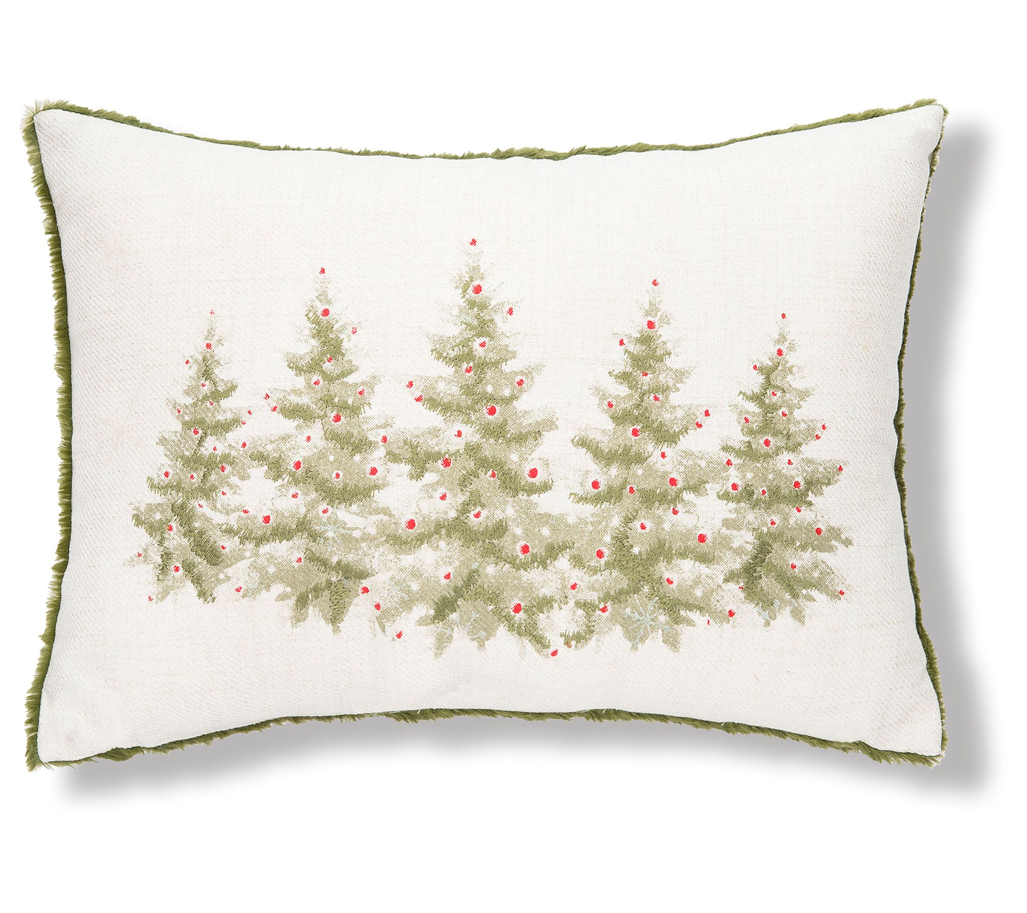 13" x 20" Winter Trees Throw Pillow by Valerie