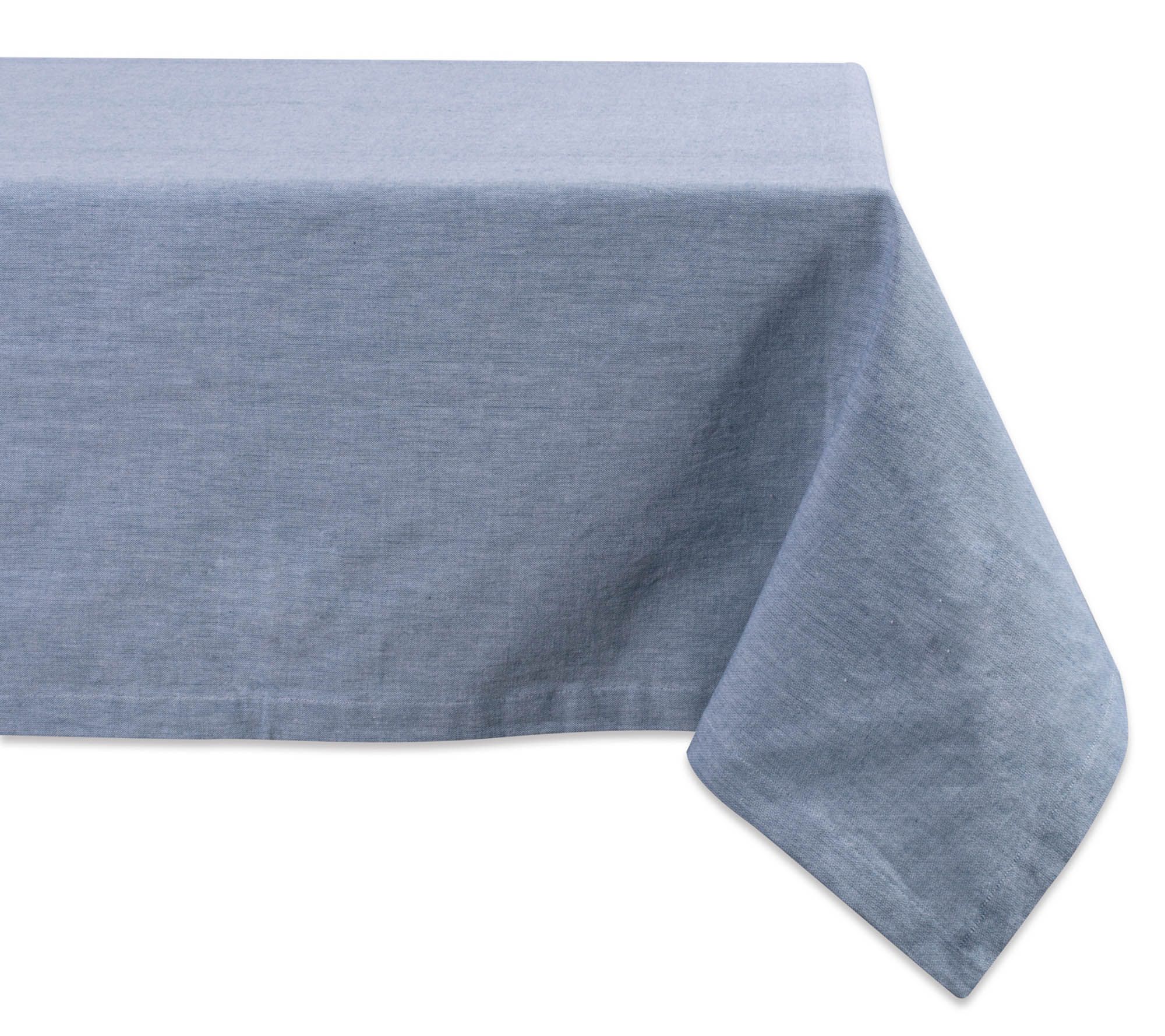 Design Imports Chambray Tablecloth 60" x 120"