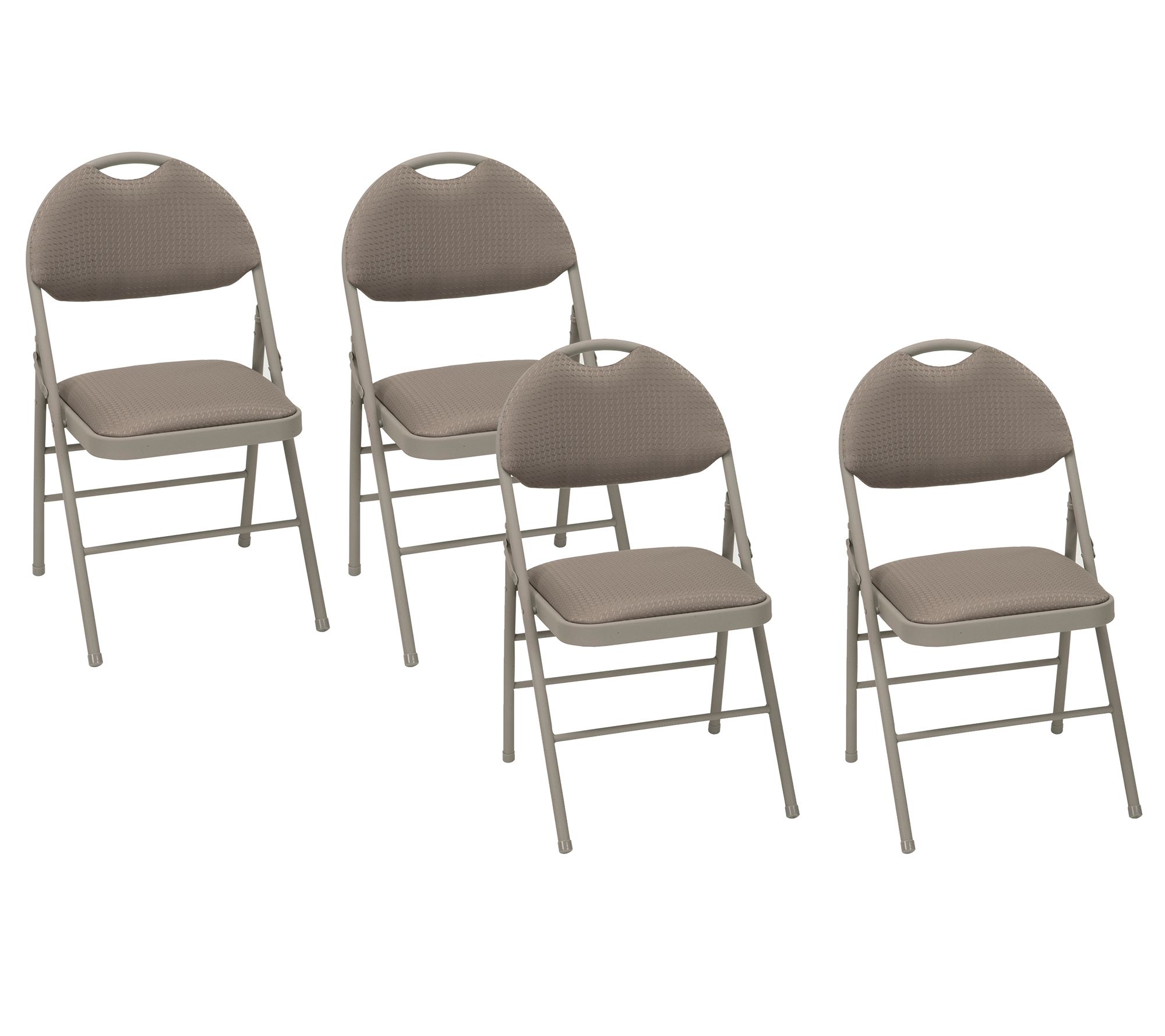 padded folding chairs with arms