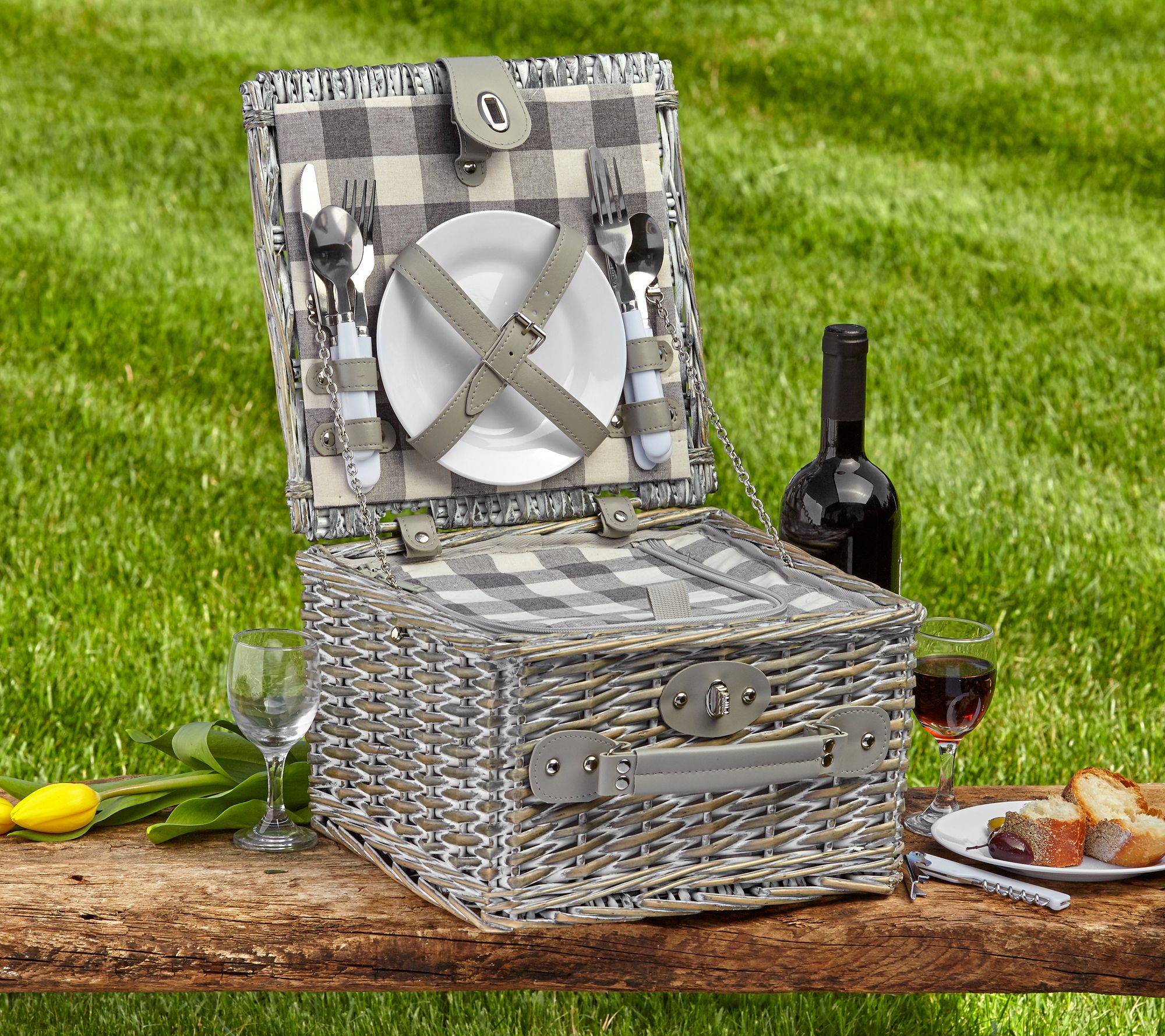 overandback Picnic Basket for 2 - QVC.com