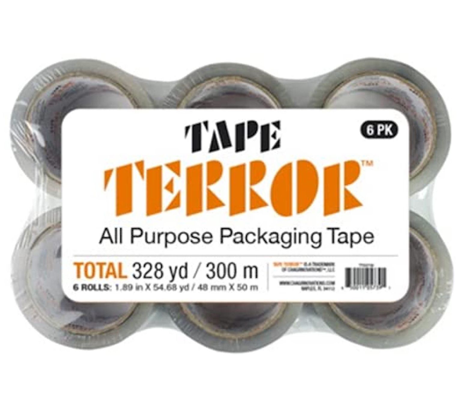 Tape Terror 6-Pack All-Purpose Packing Tape